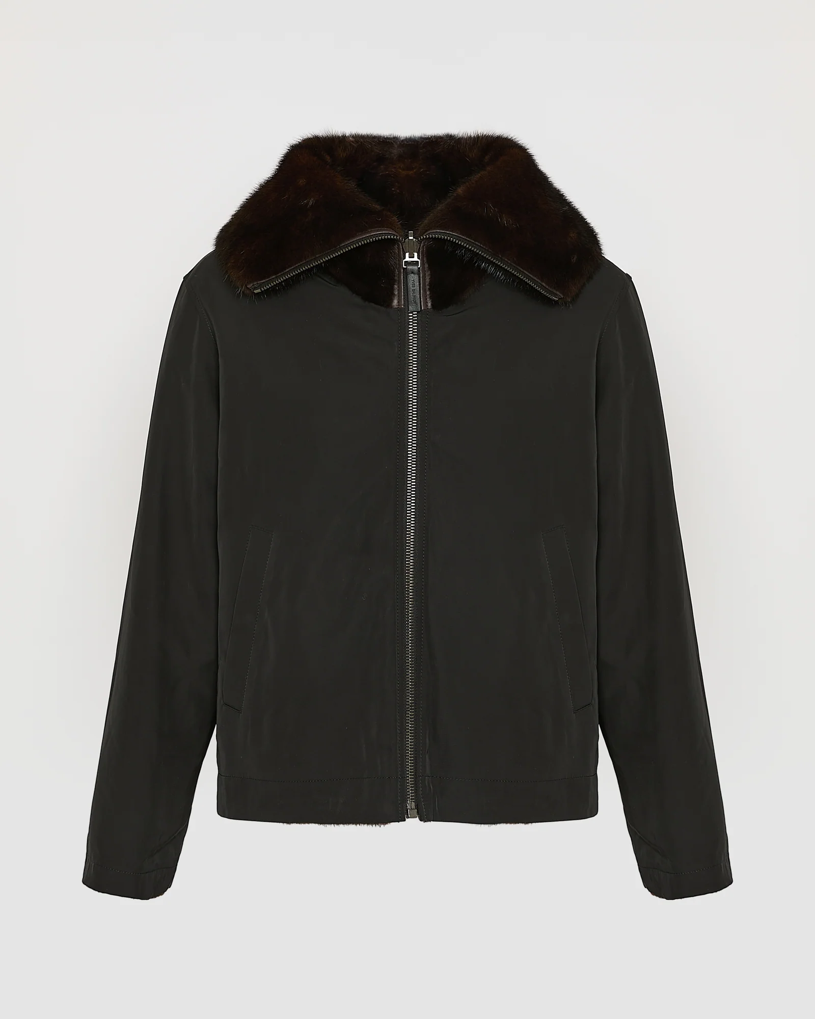 Reversible jacket in technical fabric and mink fur - Image 6
