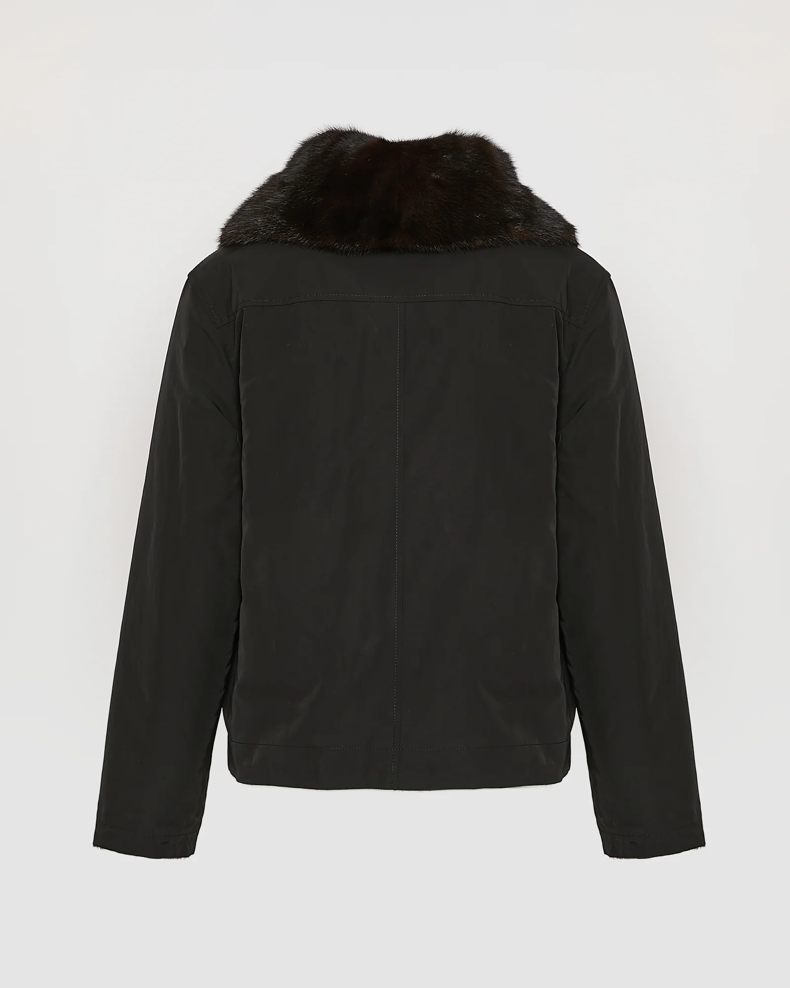 Reversible jacket in technical fabric and mink fur - Image 7