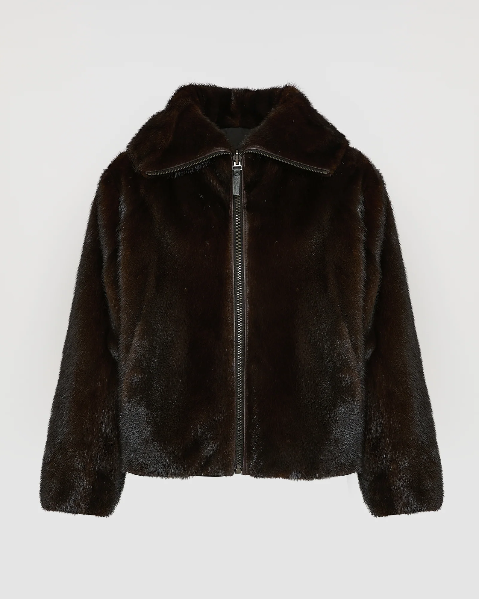 Reversible jacket in technical fabric and mink fur - Image 8