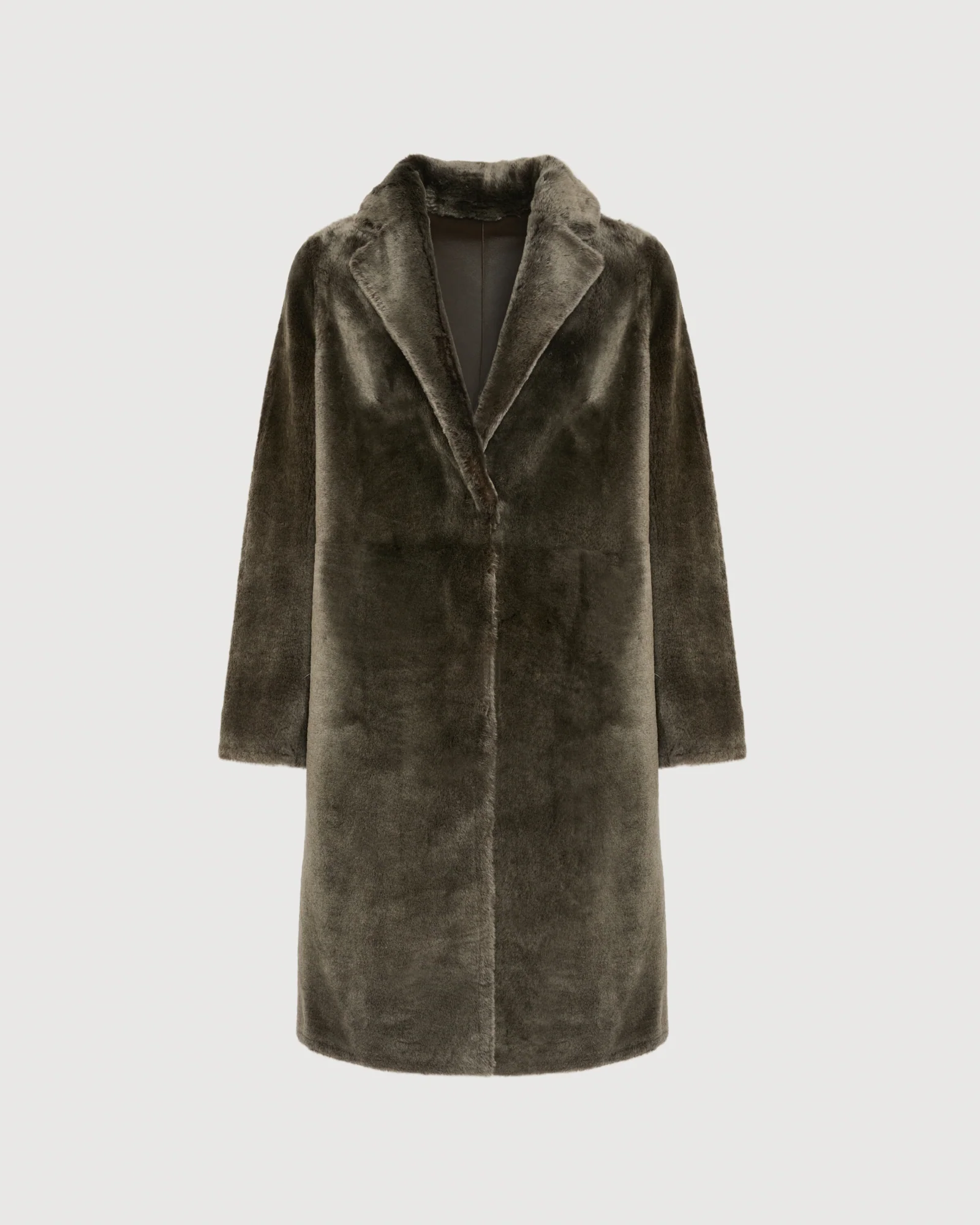 Reversible merino shearling coat - Image 6