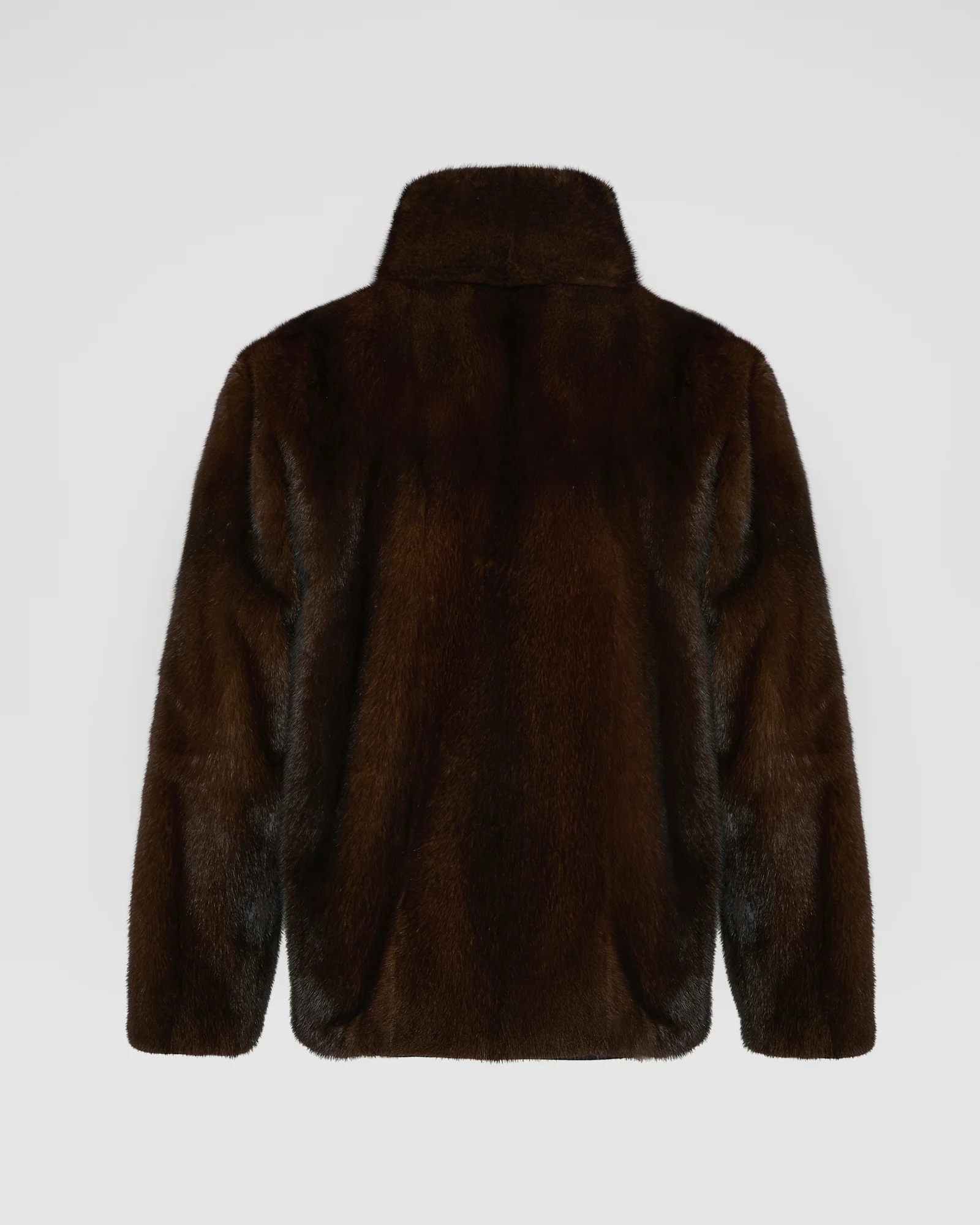 Reversible mink fur fleece jacket - Image 7