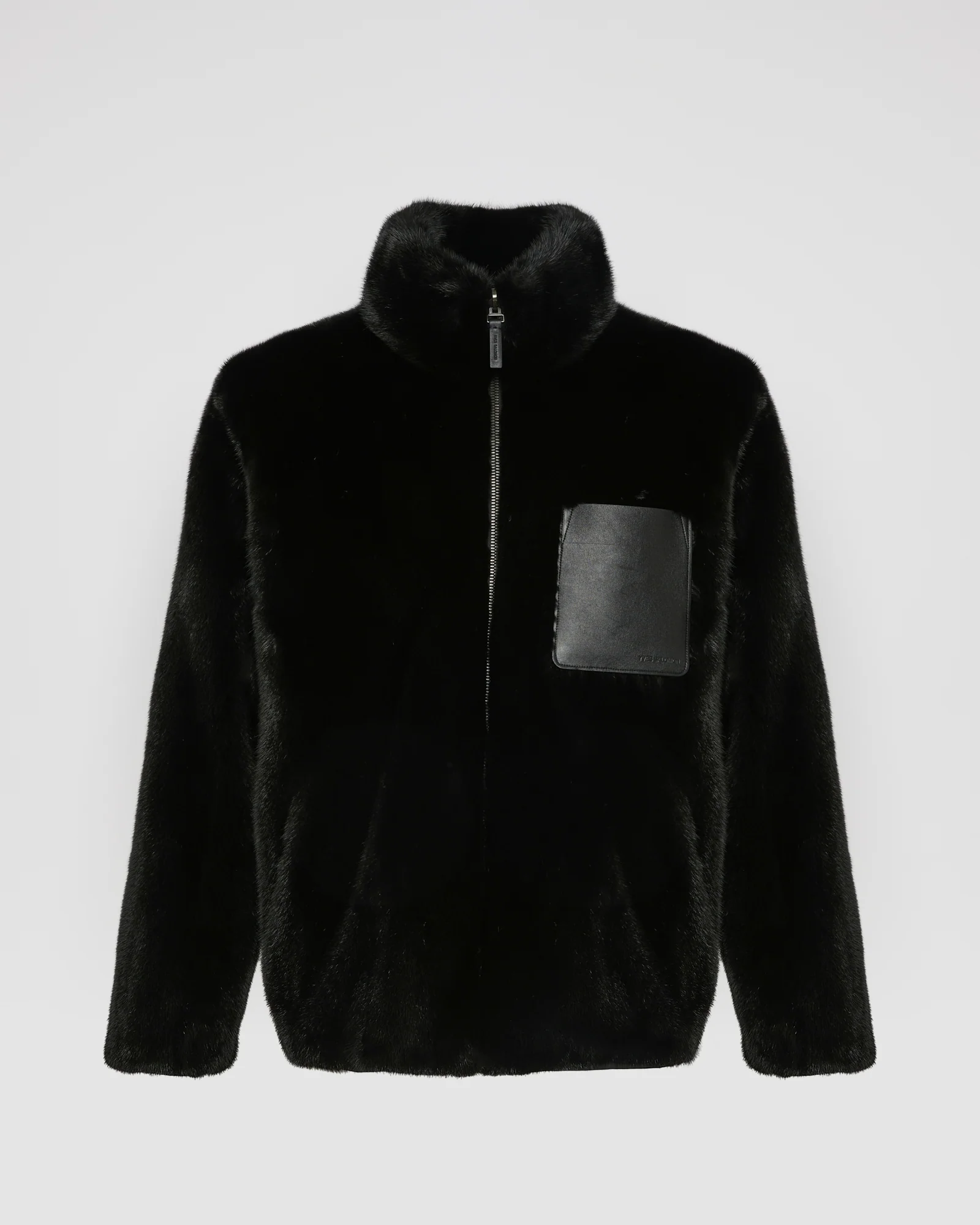 Reversible mink fur fleece jacket - Image 7