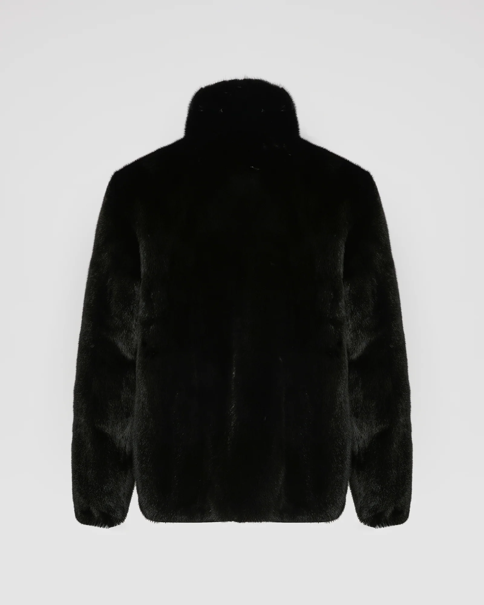 Reversible mink fur fleece jacket - Image 8