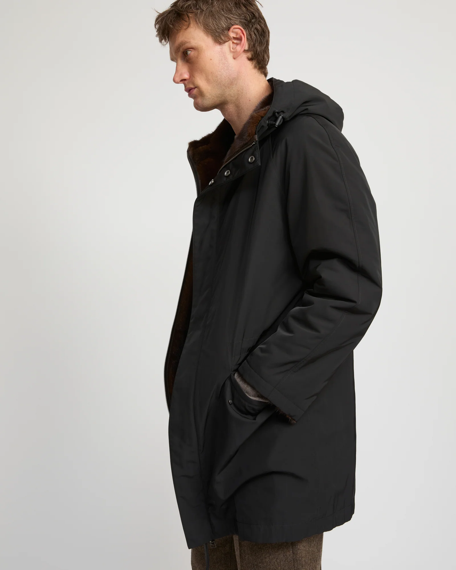 Reversible mink fur parka - Image 4