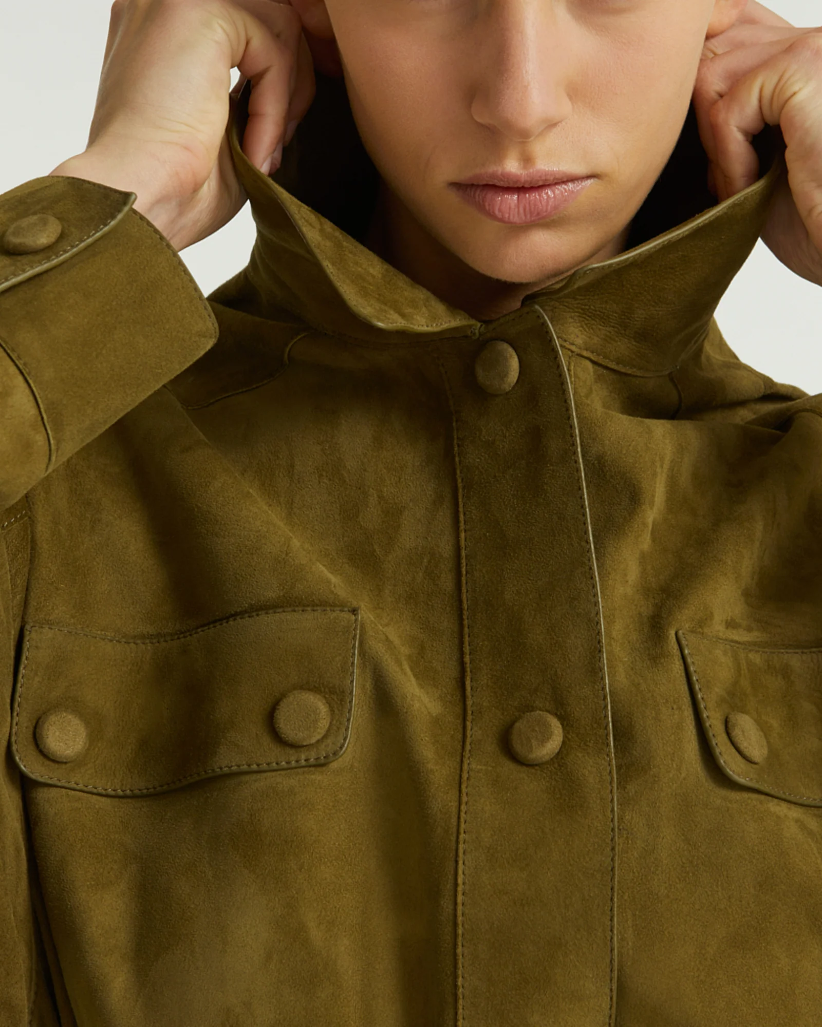 Safari jacket in double-sided velour lamb leather - Image 4