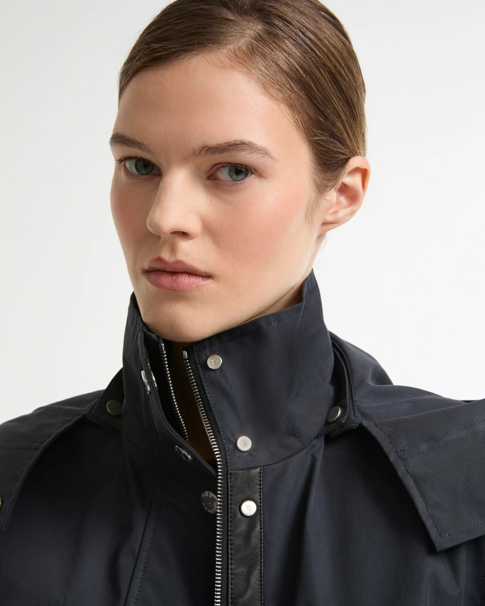 Safari parka in waterproof cotton-blend and leather - Image 3