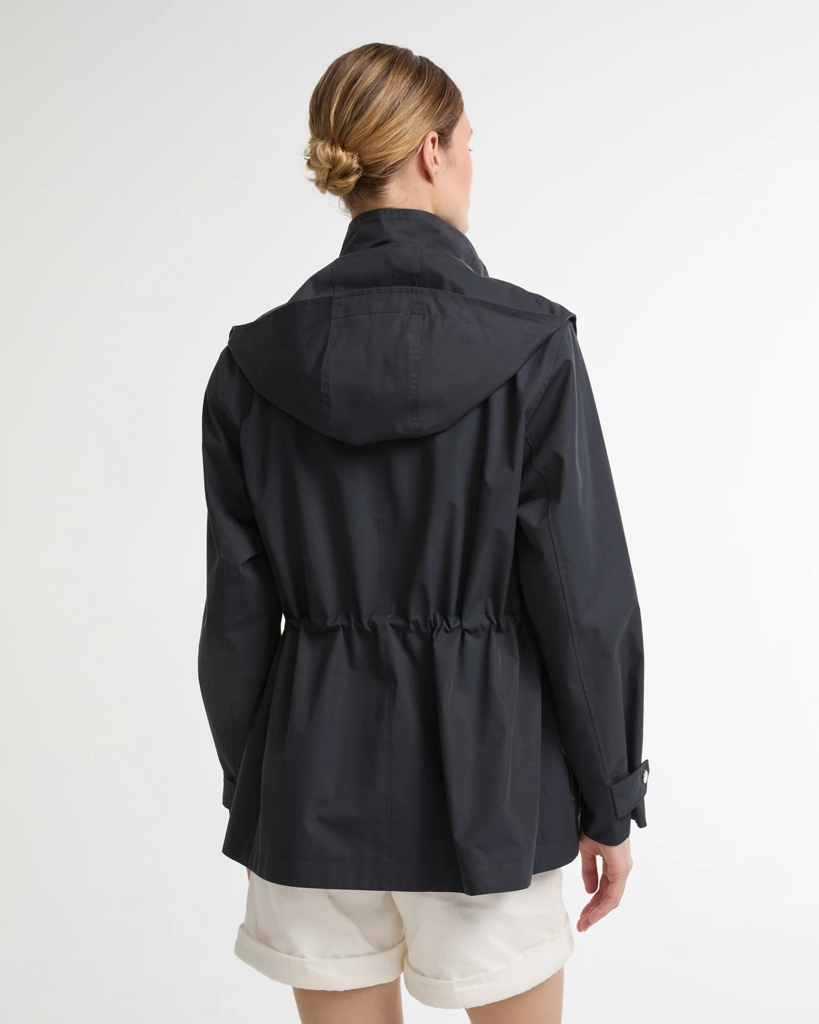 Safari parka in waterproof cotton-blend and leather - Image 4