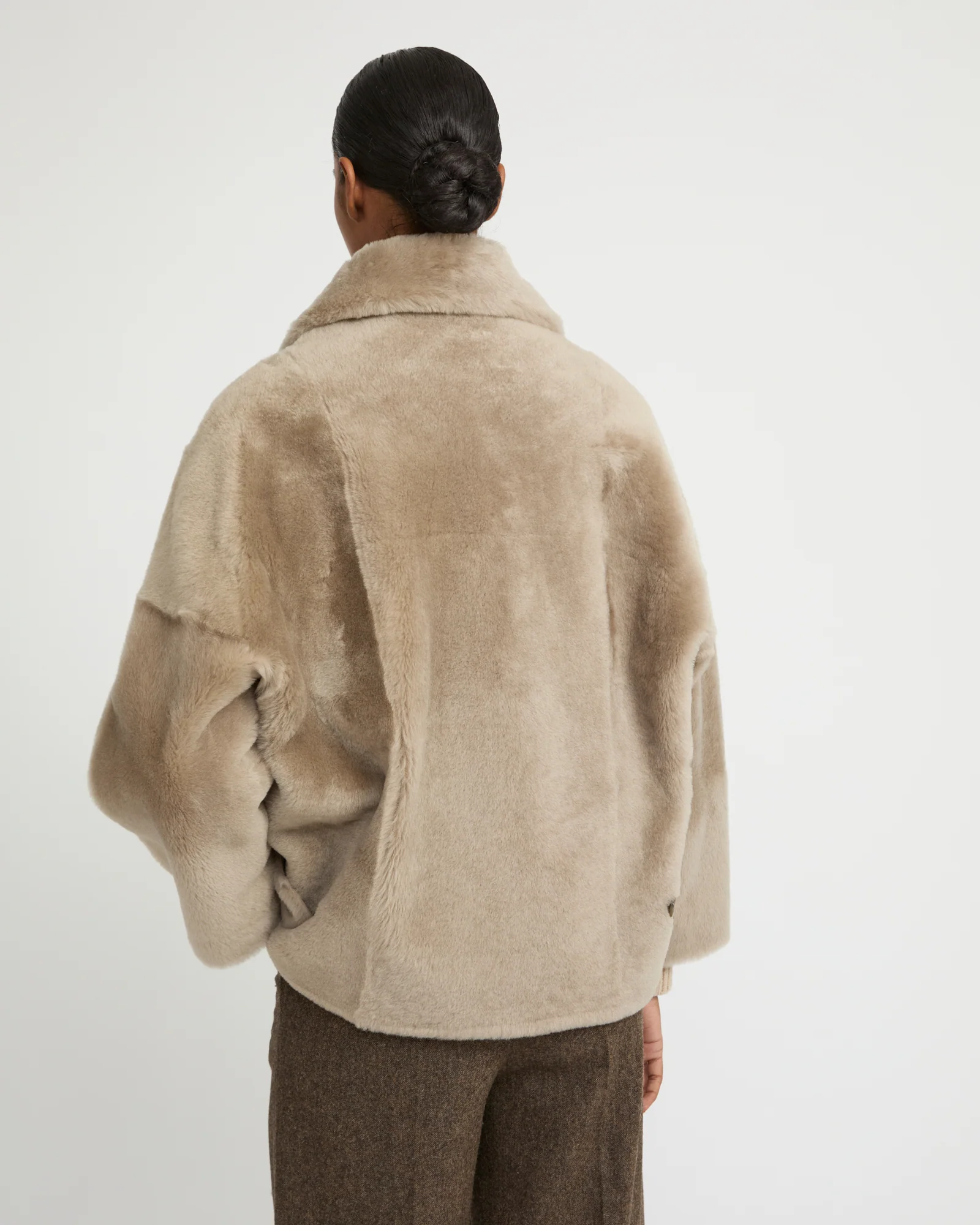 Shearling pea jacket - Image 4