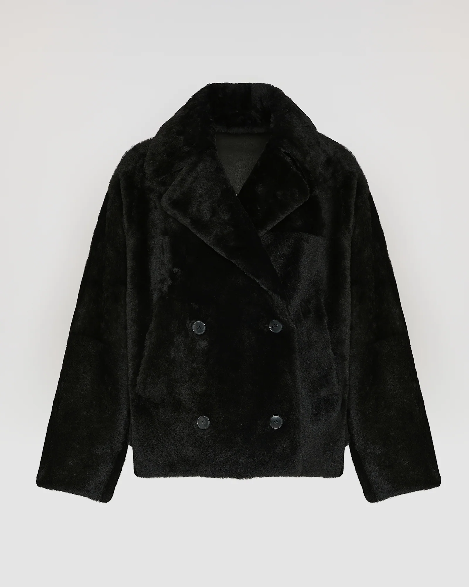 Shearling pea jacket - Image 6