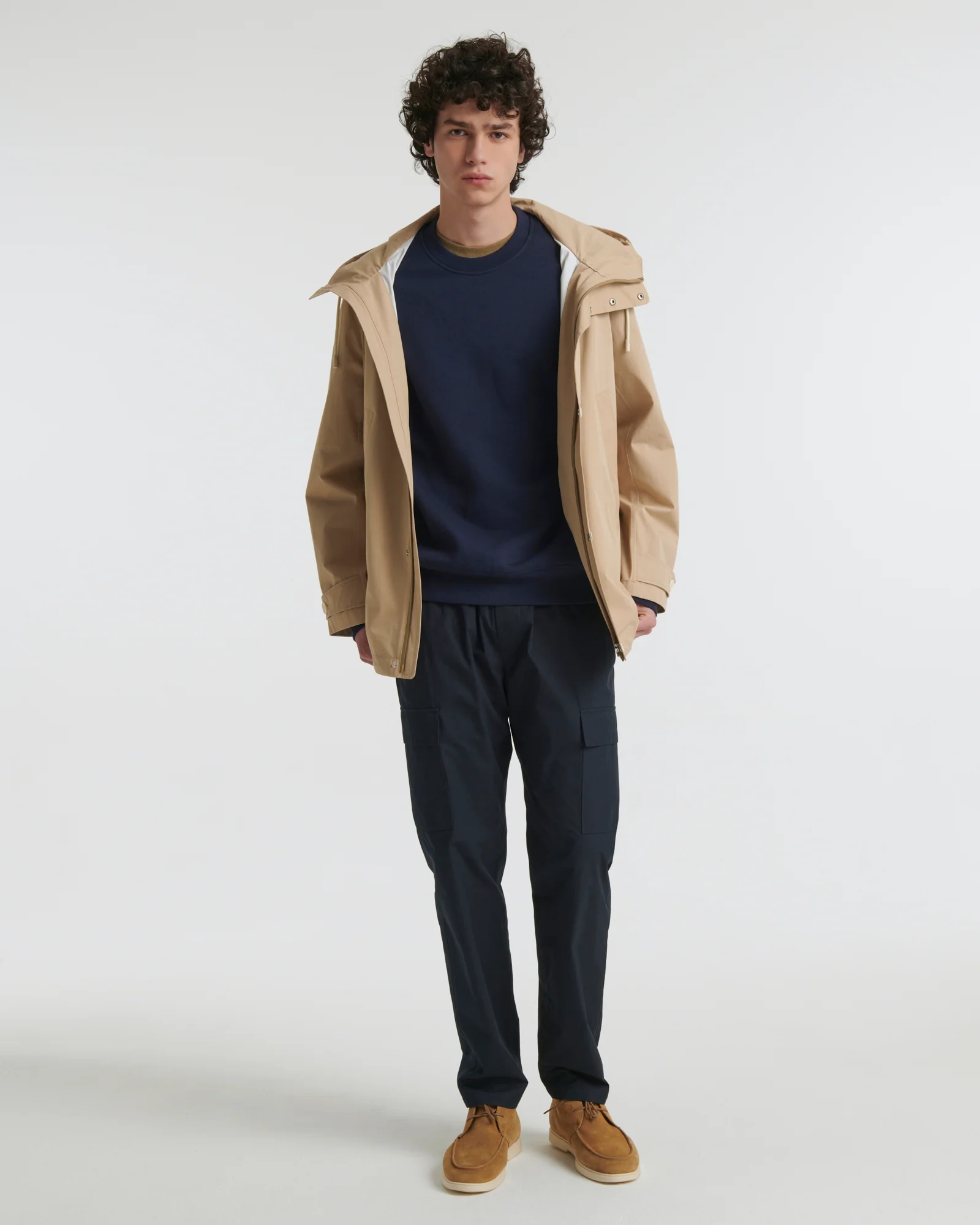 Short cotton-blend parka - Image 2