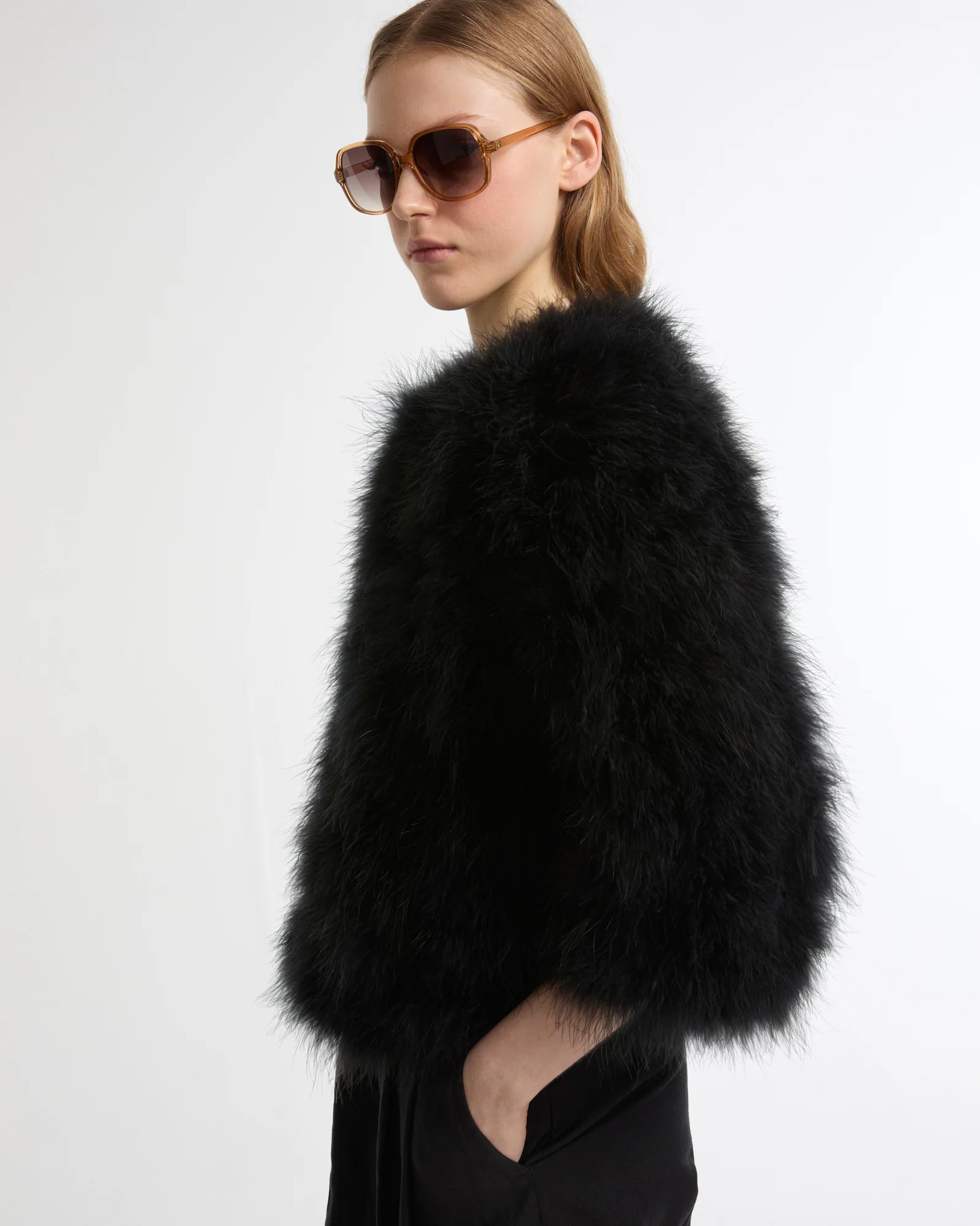 Short feather jacket - Image 2