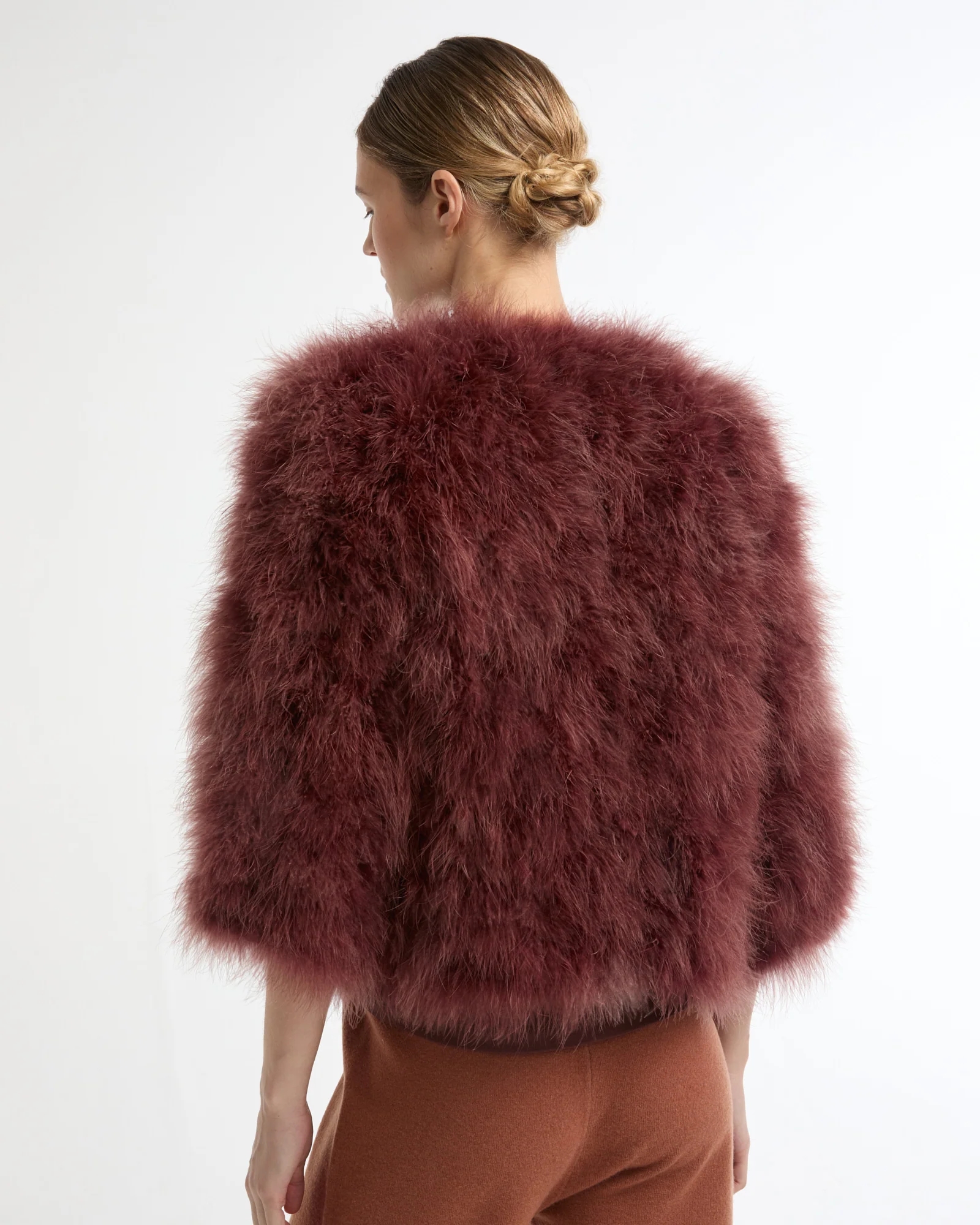 Short feather jacket - Image 3