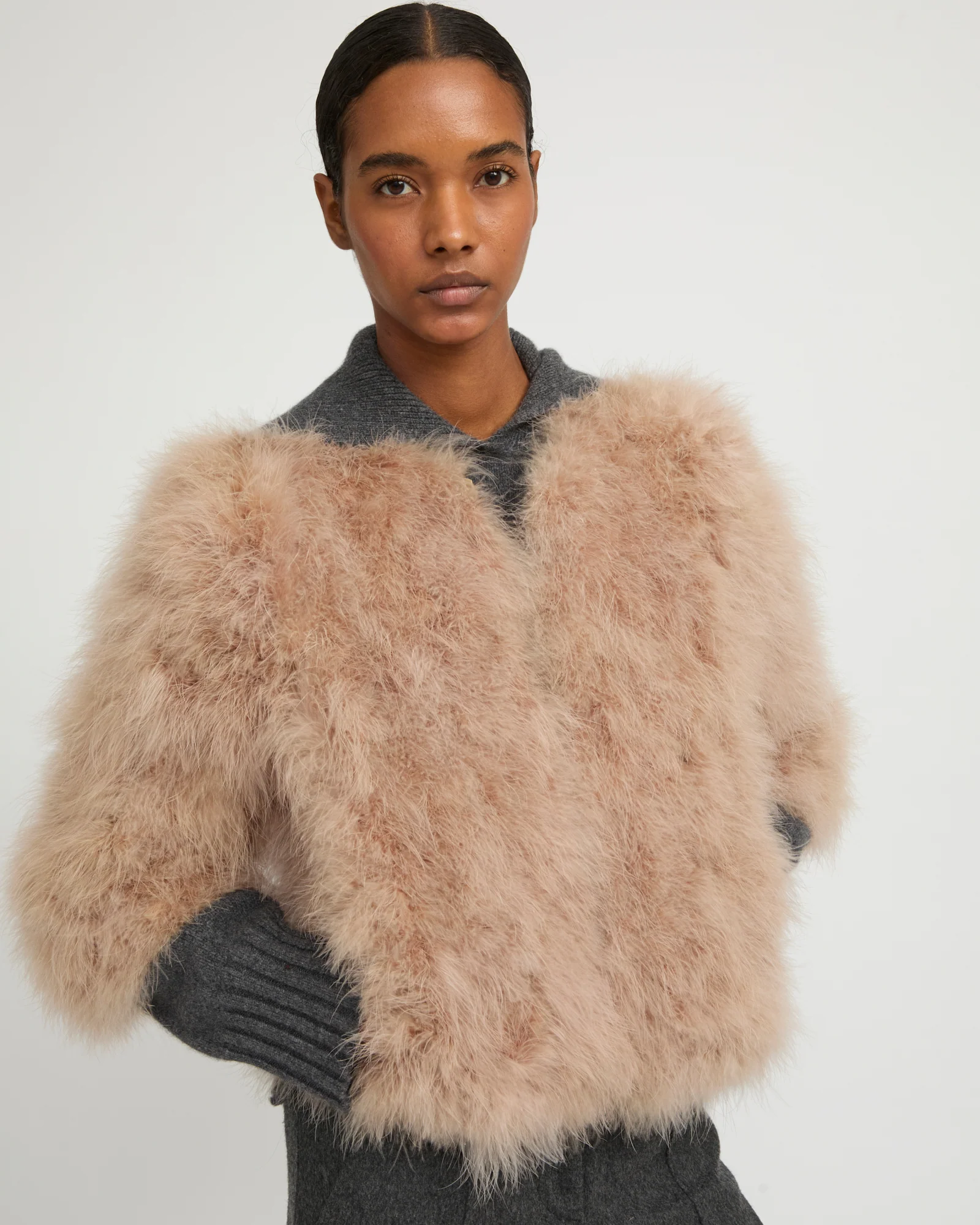 Short feather jacket - Image 2
