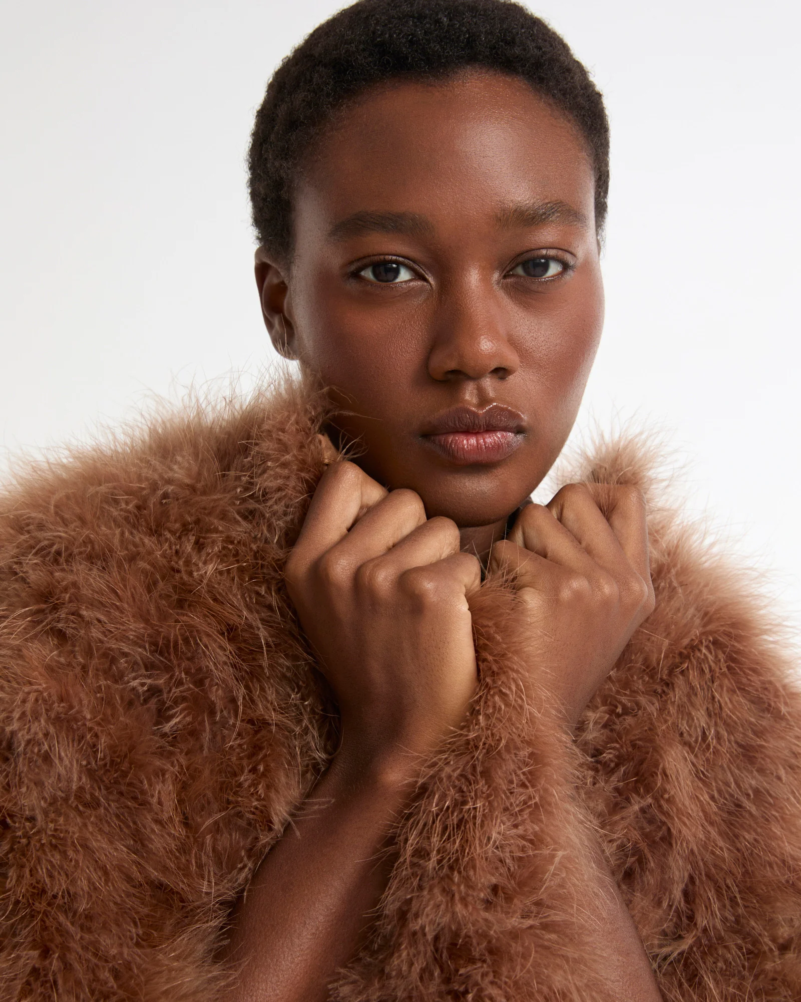 Short feather jacket - Image 3
