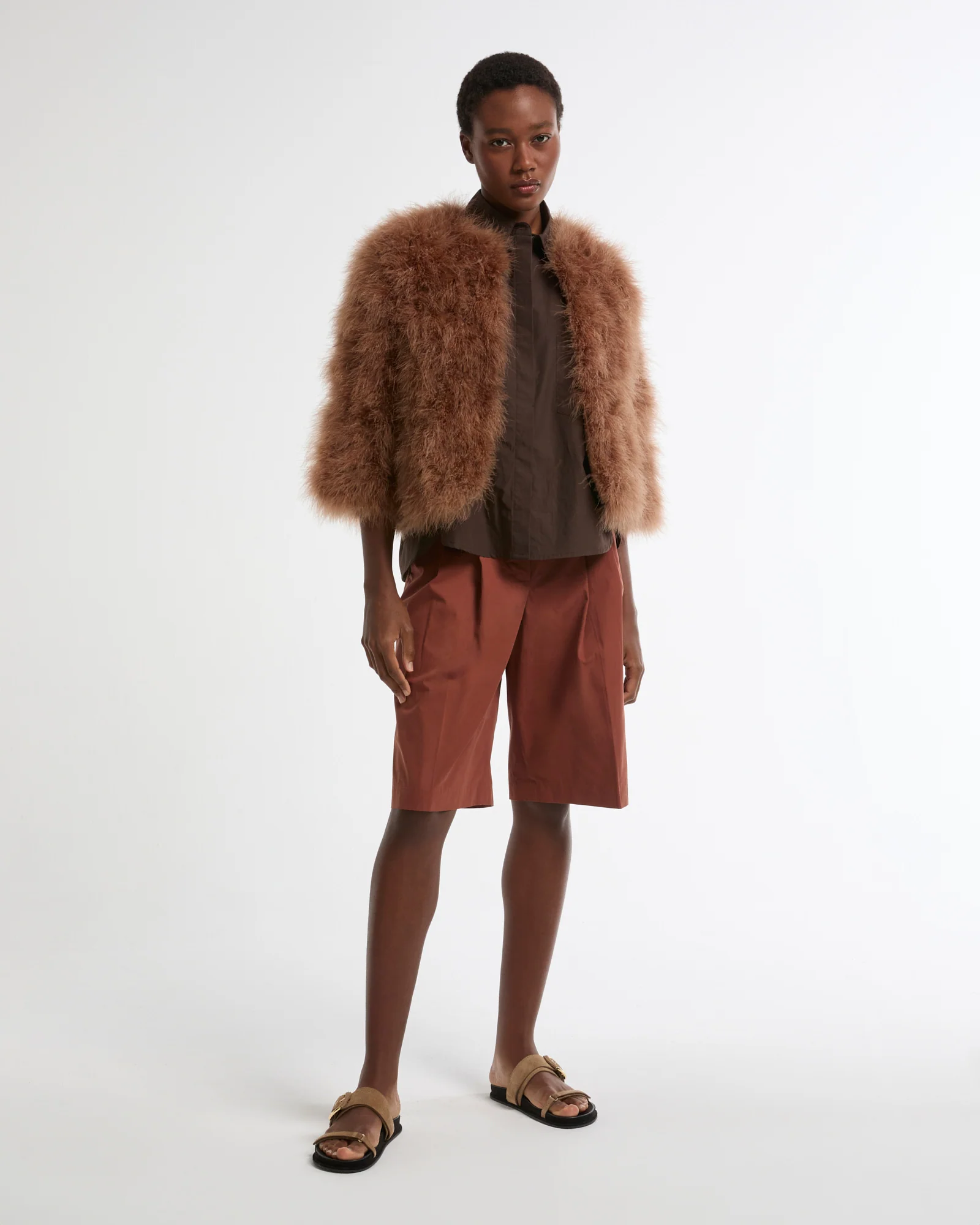 Short feather jacket - Image 4
