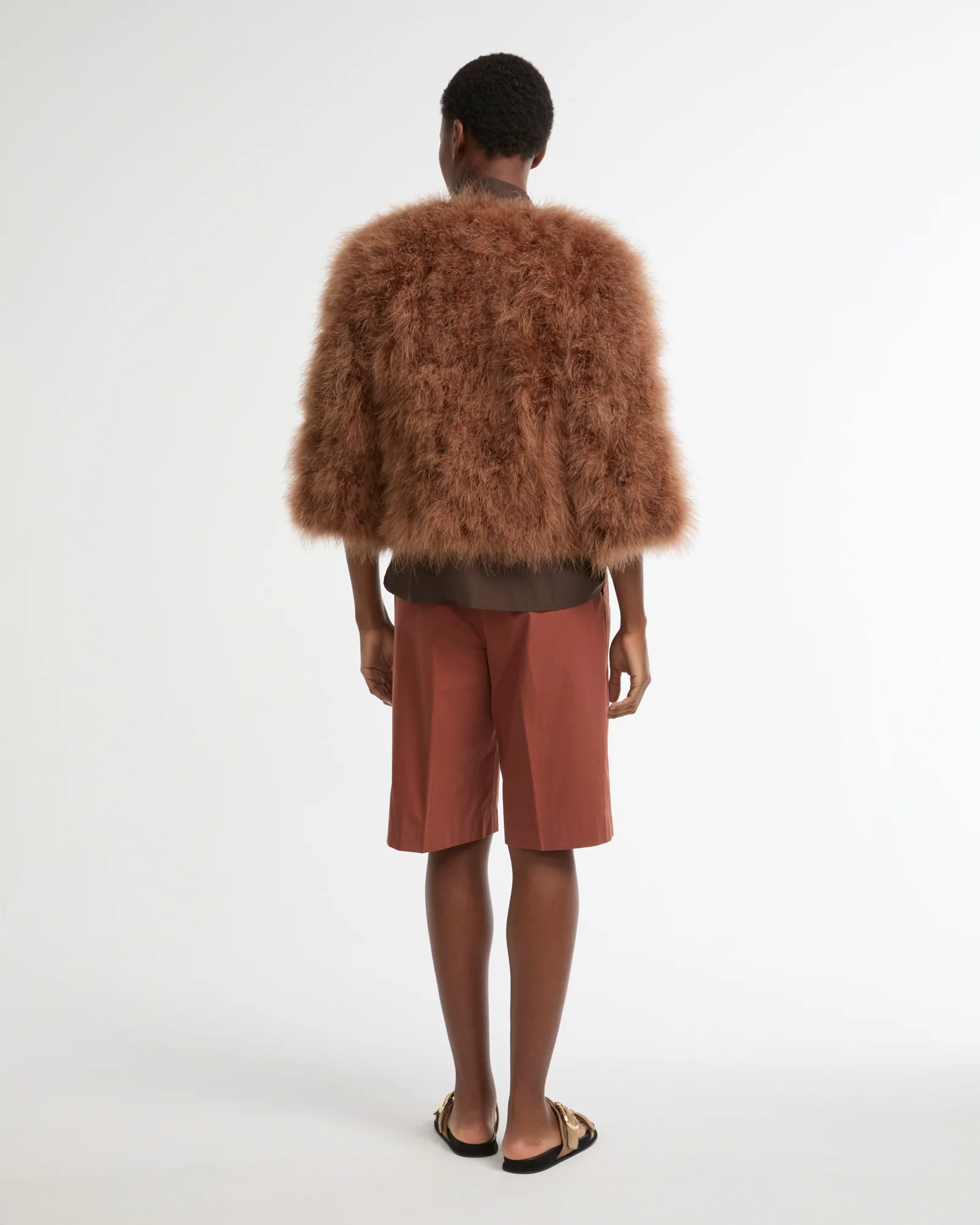 Short feather jacket - Image 5