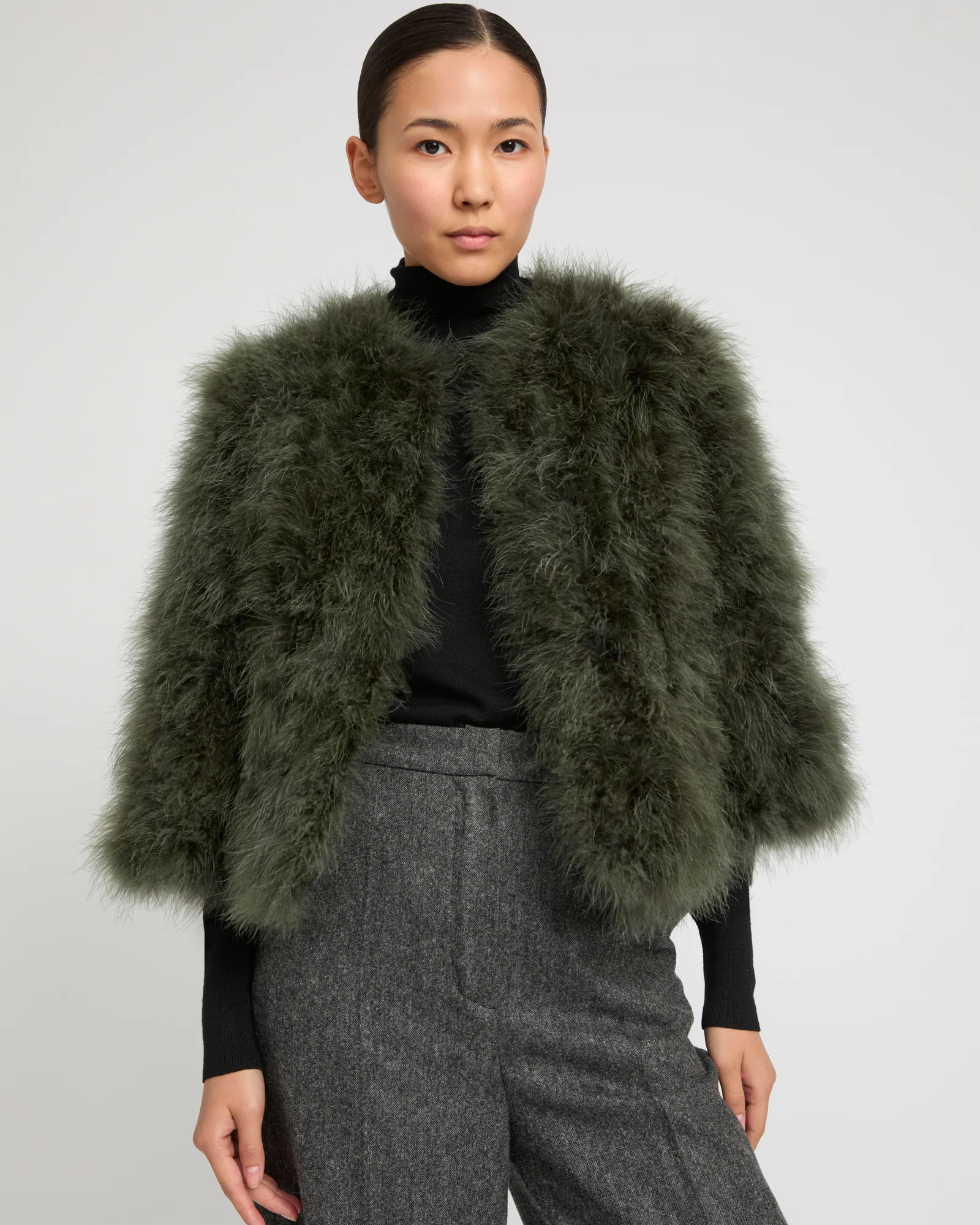 Short feather jacket - Image 3