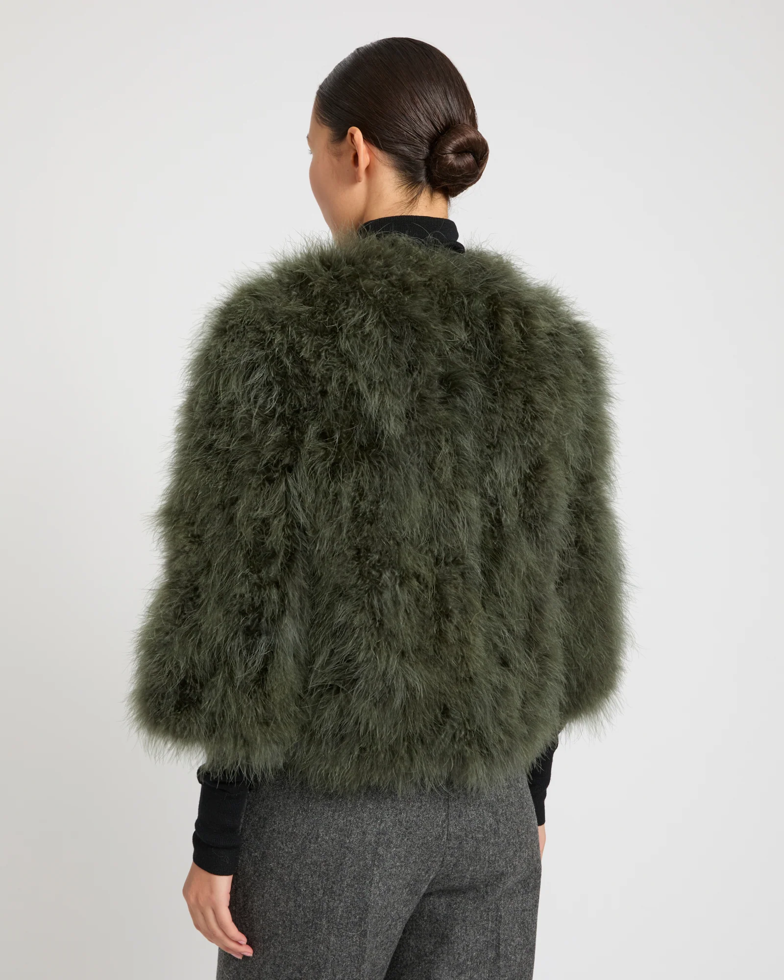 Short feather jacket - Image 4