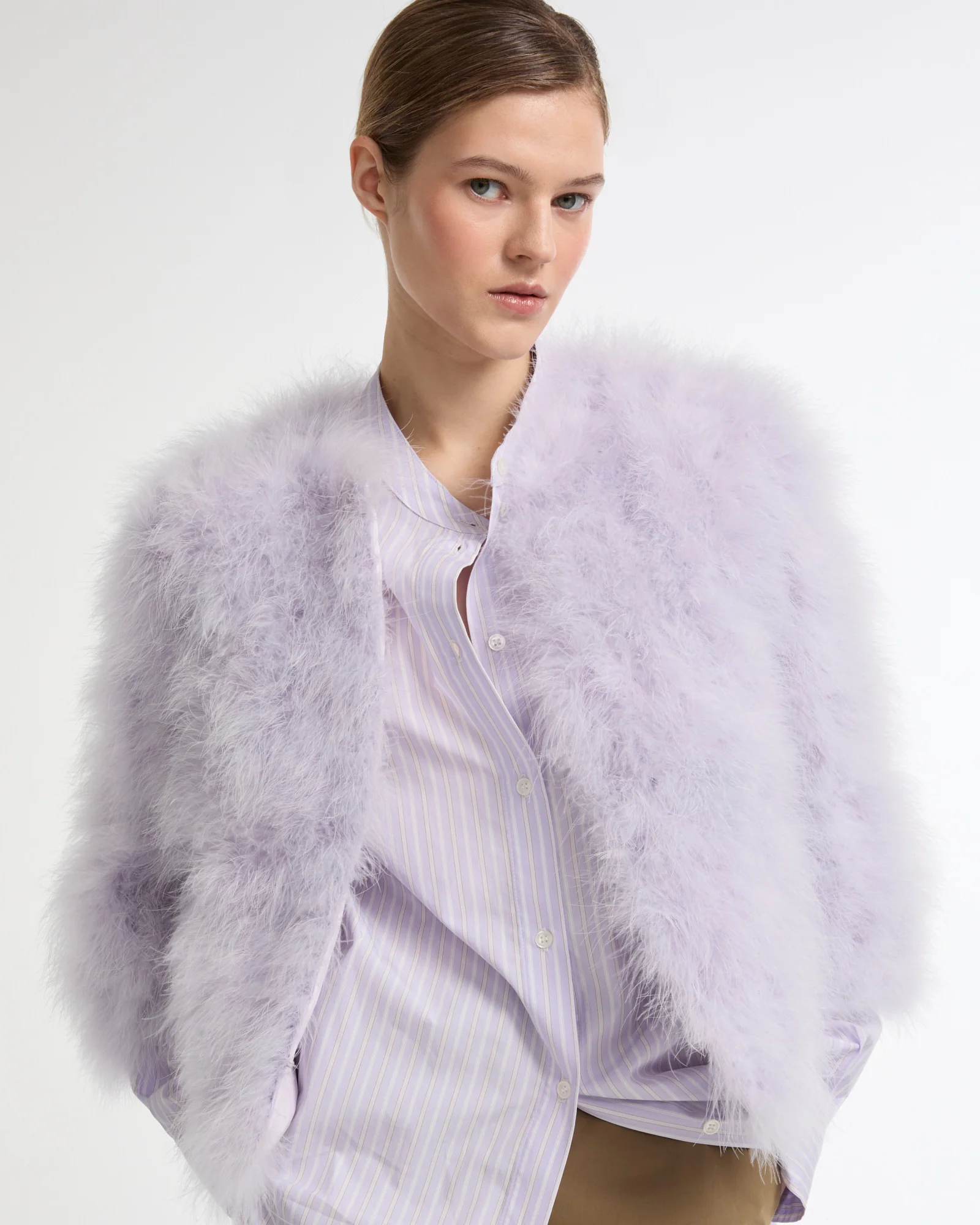 Short feather jacket - Image 3