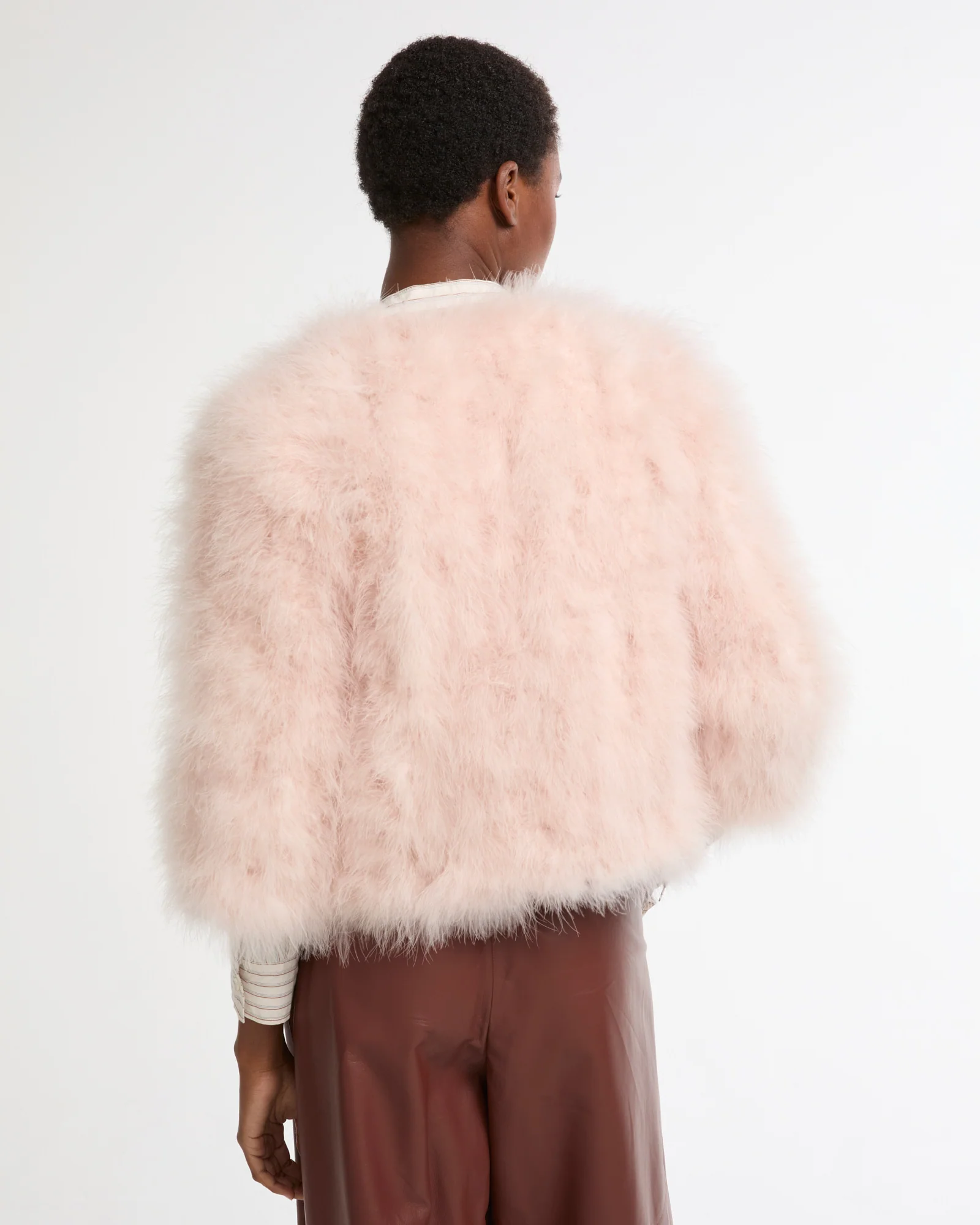 Short feather jacket - Image 4