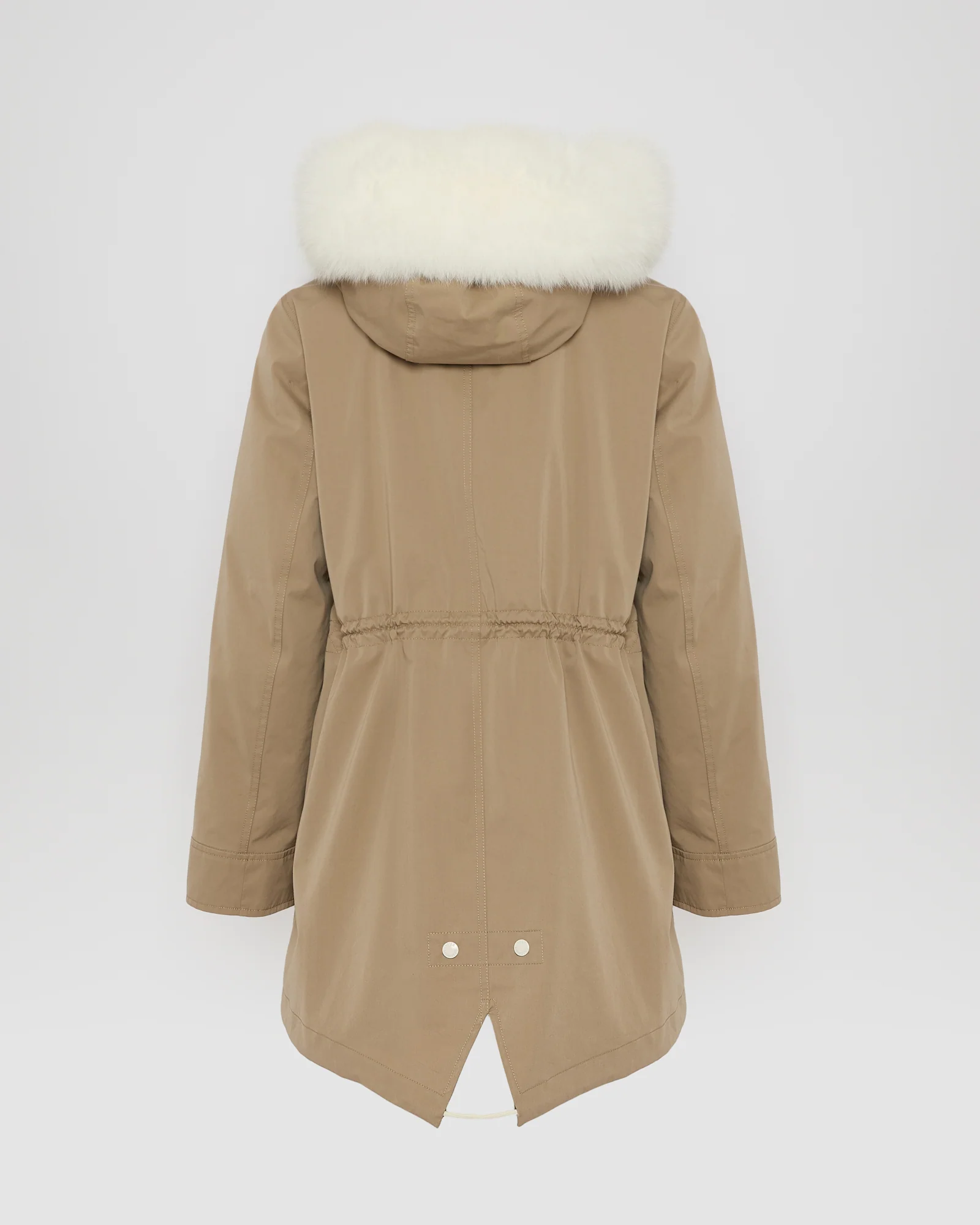 Short Iconic parka in waterproof cotton blend with fox and rabbit fur - Image 7