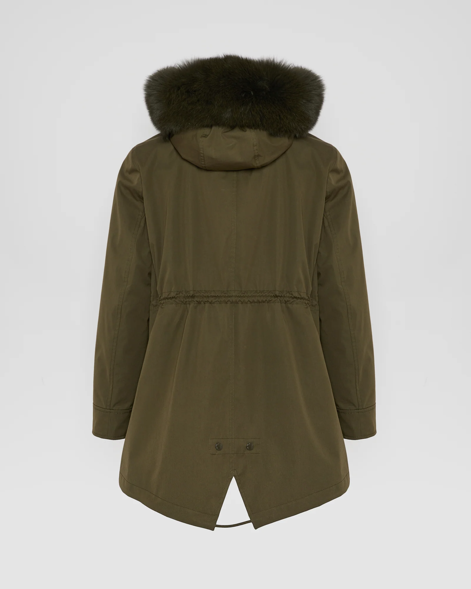 Short Iconic parka in waterproof cotton blend with fox and rabbit fur - Image 7