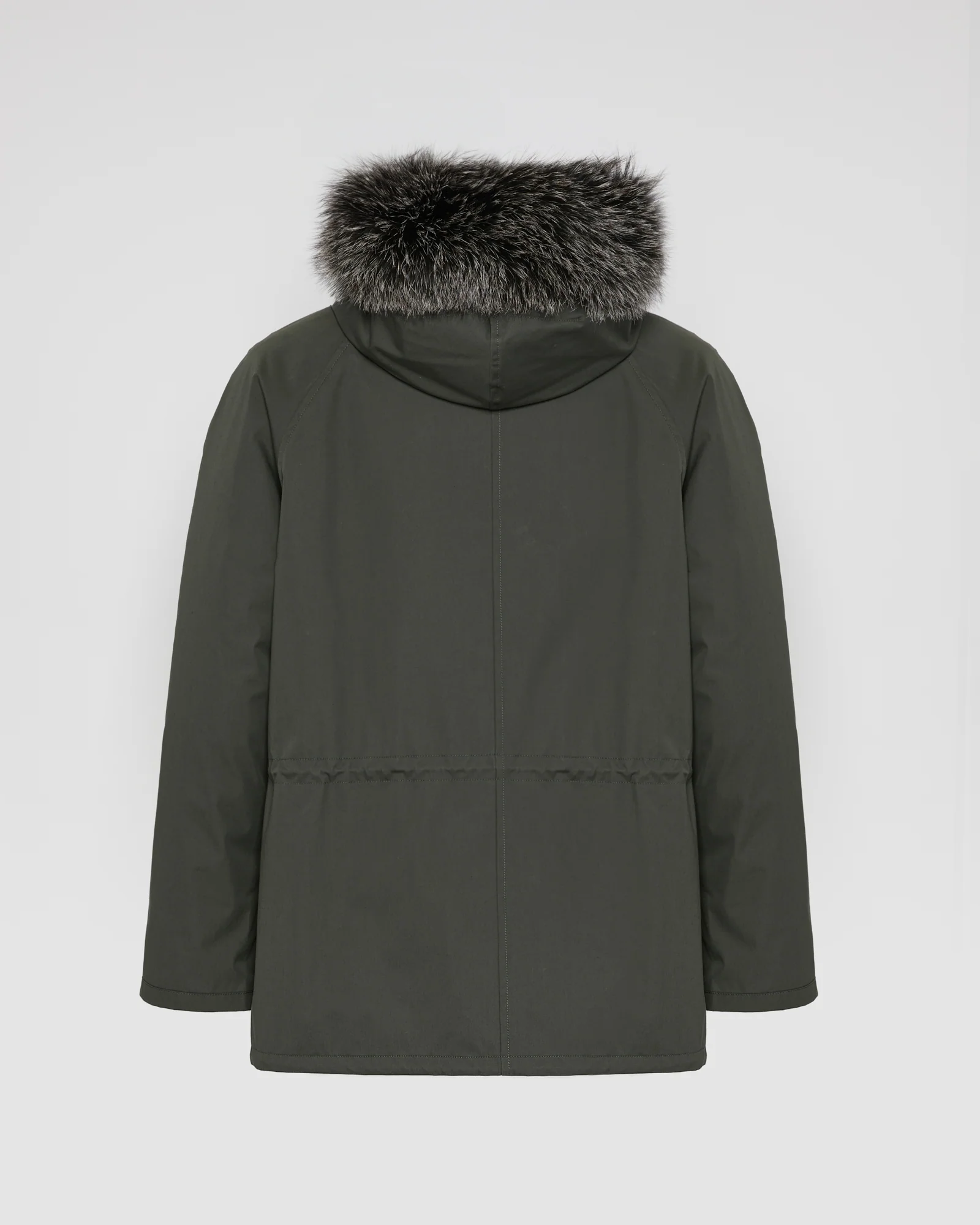 Short Iconic Parka In waterproof Cotton Blend with Fox Fur and Rabbit Fur - Image 6