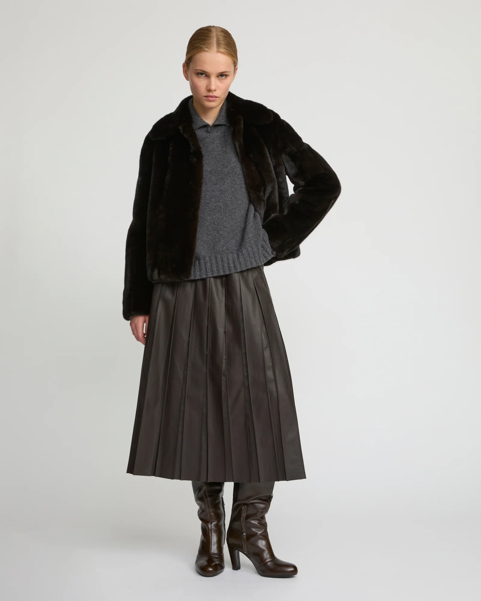 Short jacket in long-haired mink fur - Image 2