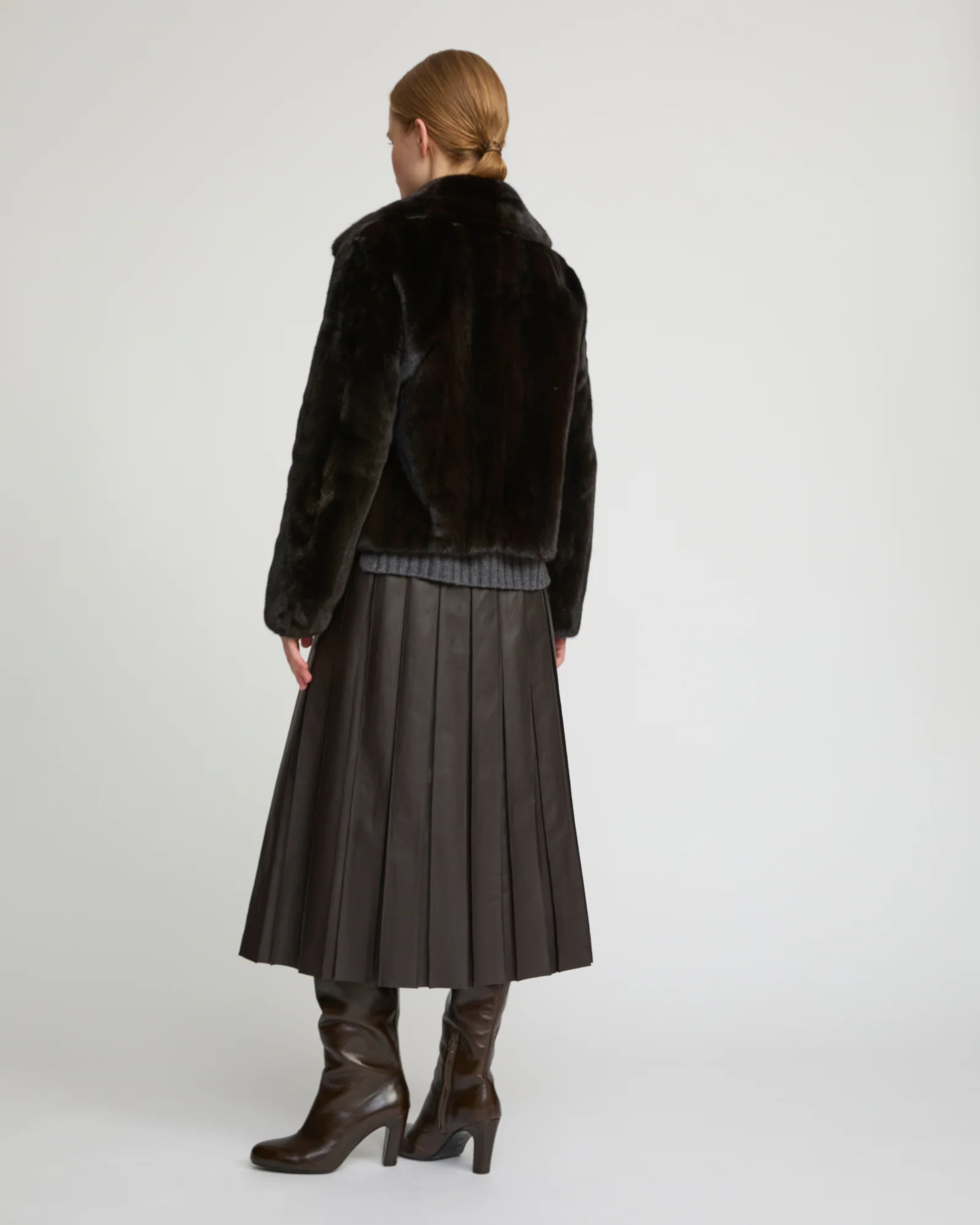 Short jacket in long-haired mink fur - Image 4
