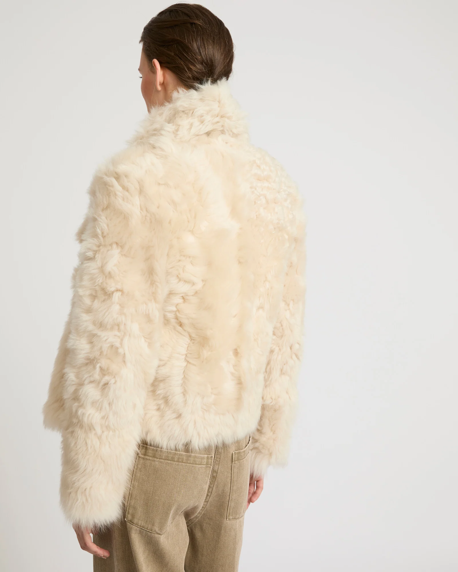 Short jacket in Toscana lambskin - Image 5