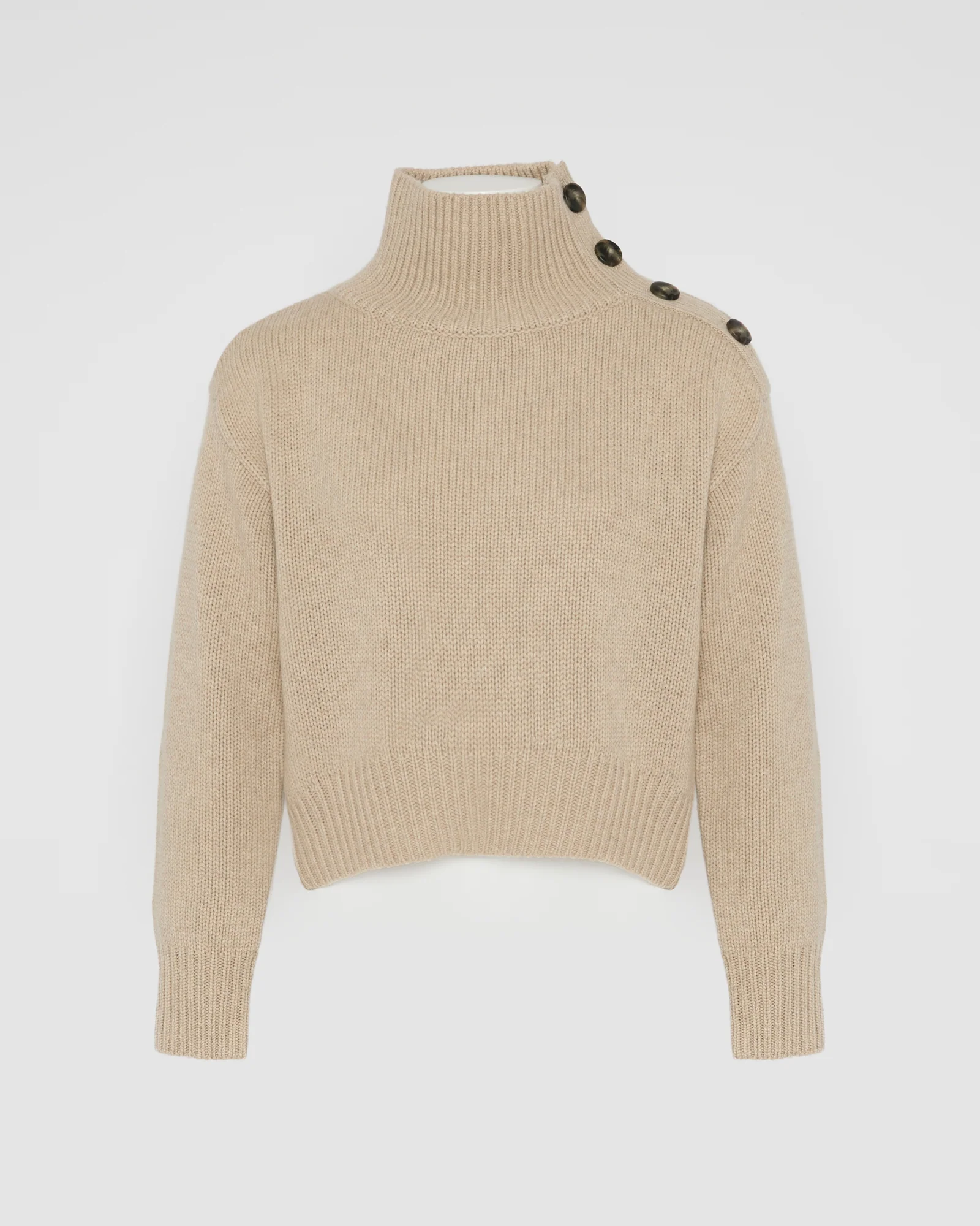 Short oversized knitted jumper - Image 6