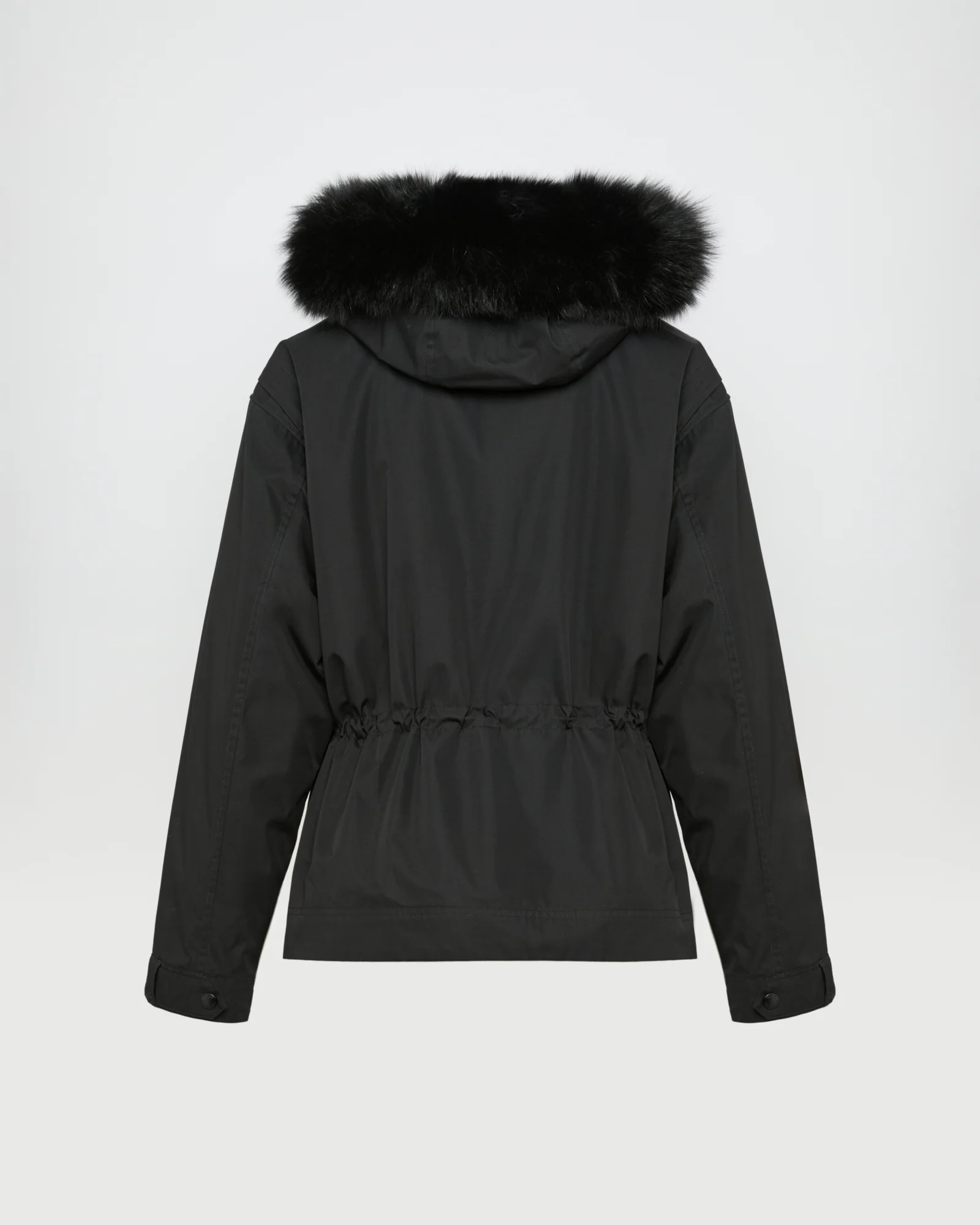 Short parka in cotton blend and fox and rabbit fur - Image 5