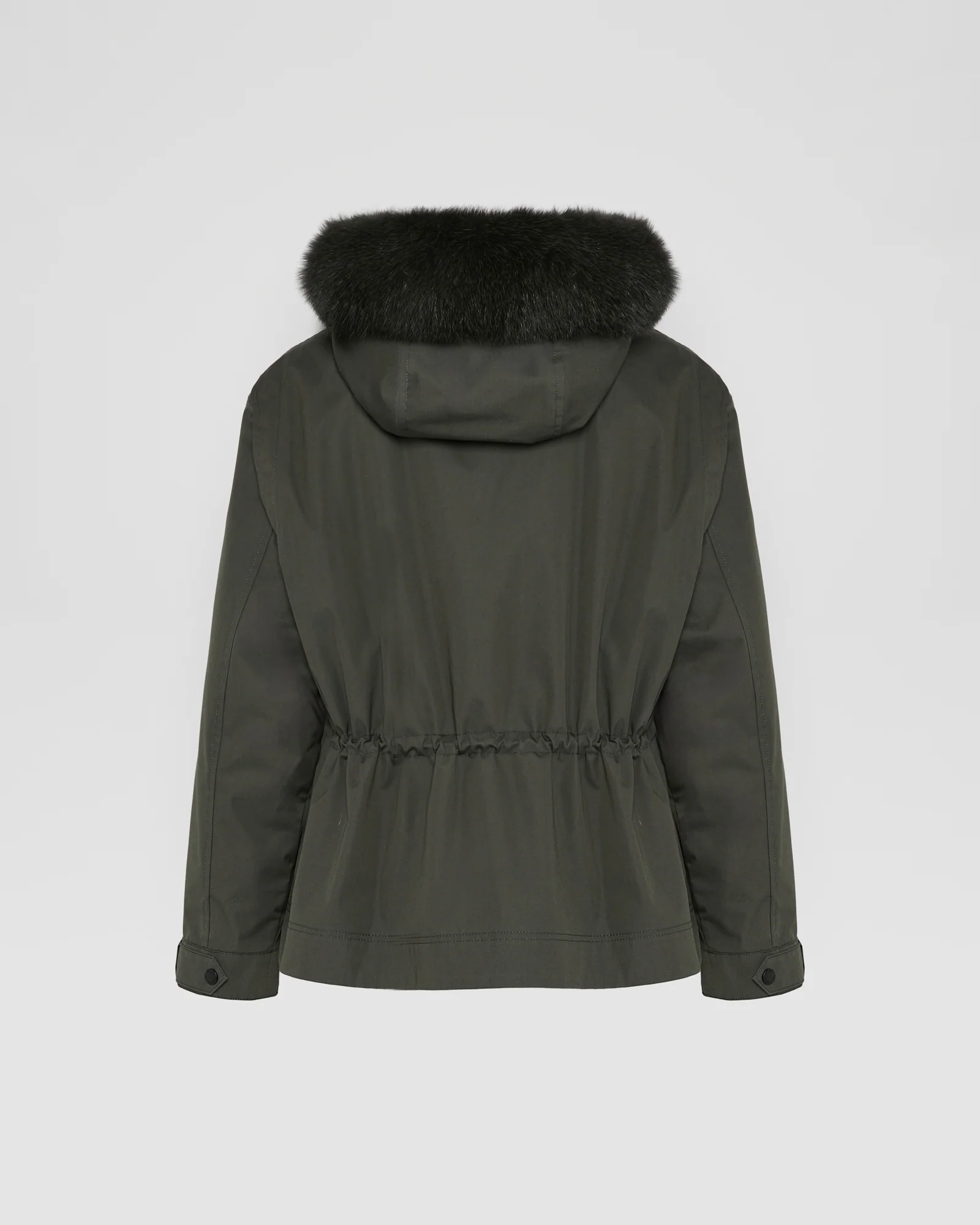 Short parka in cotton blend and fox and rabbit fur - Image 6