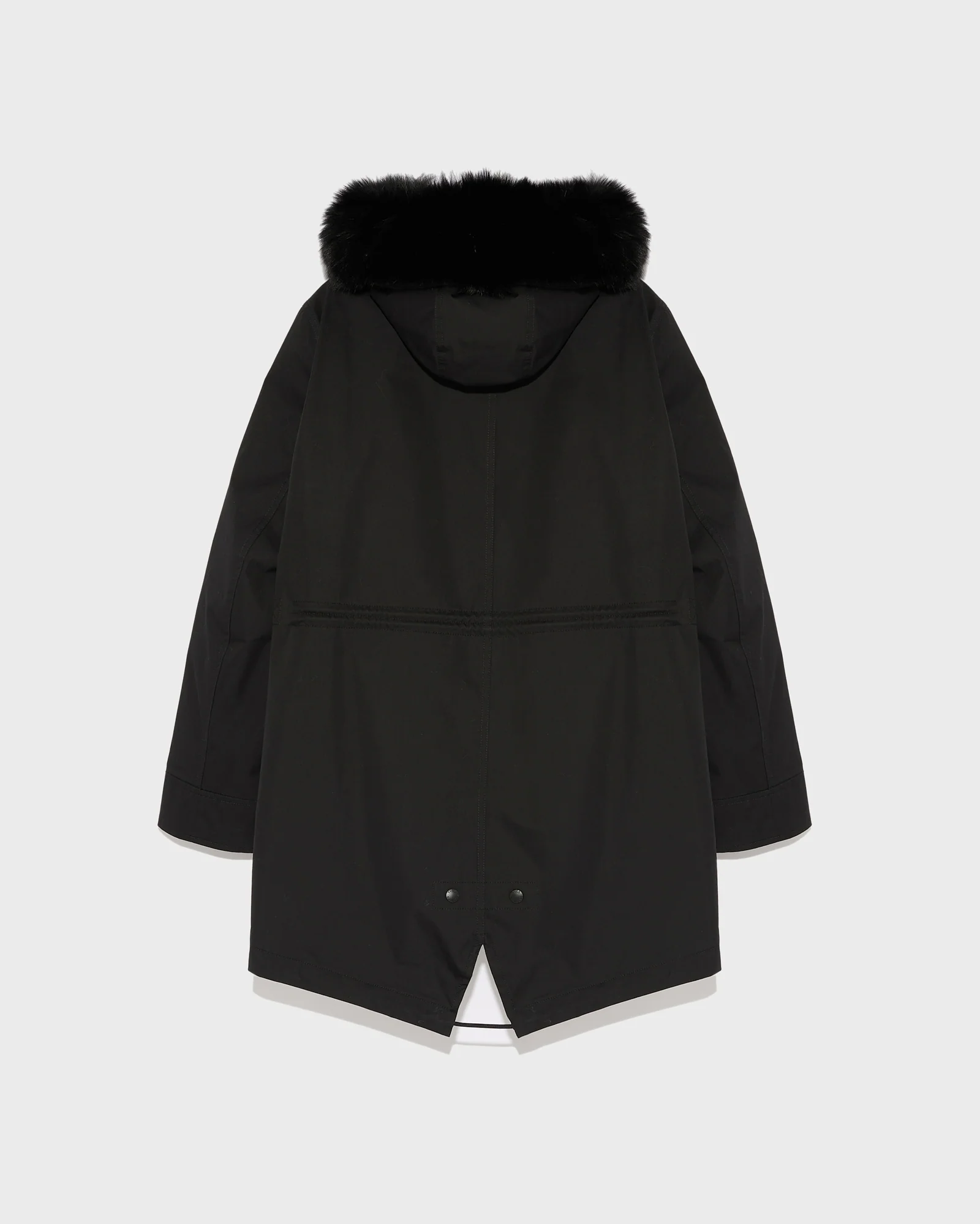 Short Iconic parka in waterproof cotton blend with fox and rabbit fur - Image 5
