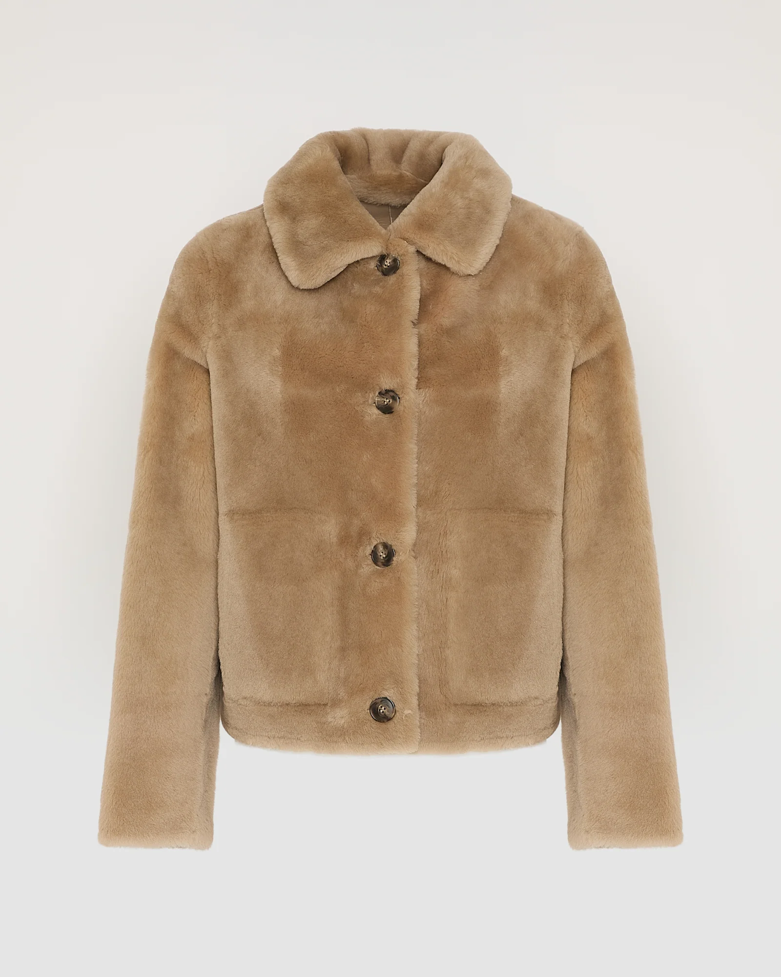 Short jacket in merino lambskin - Image 6