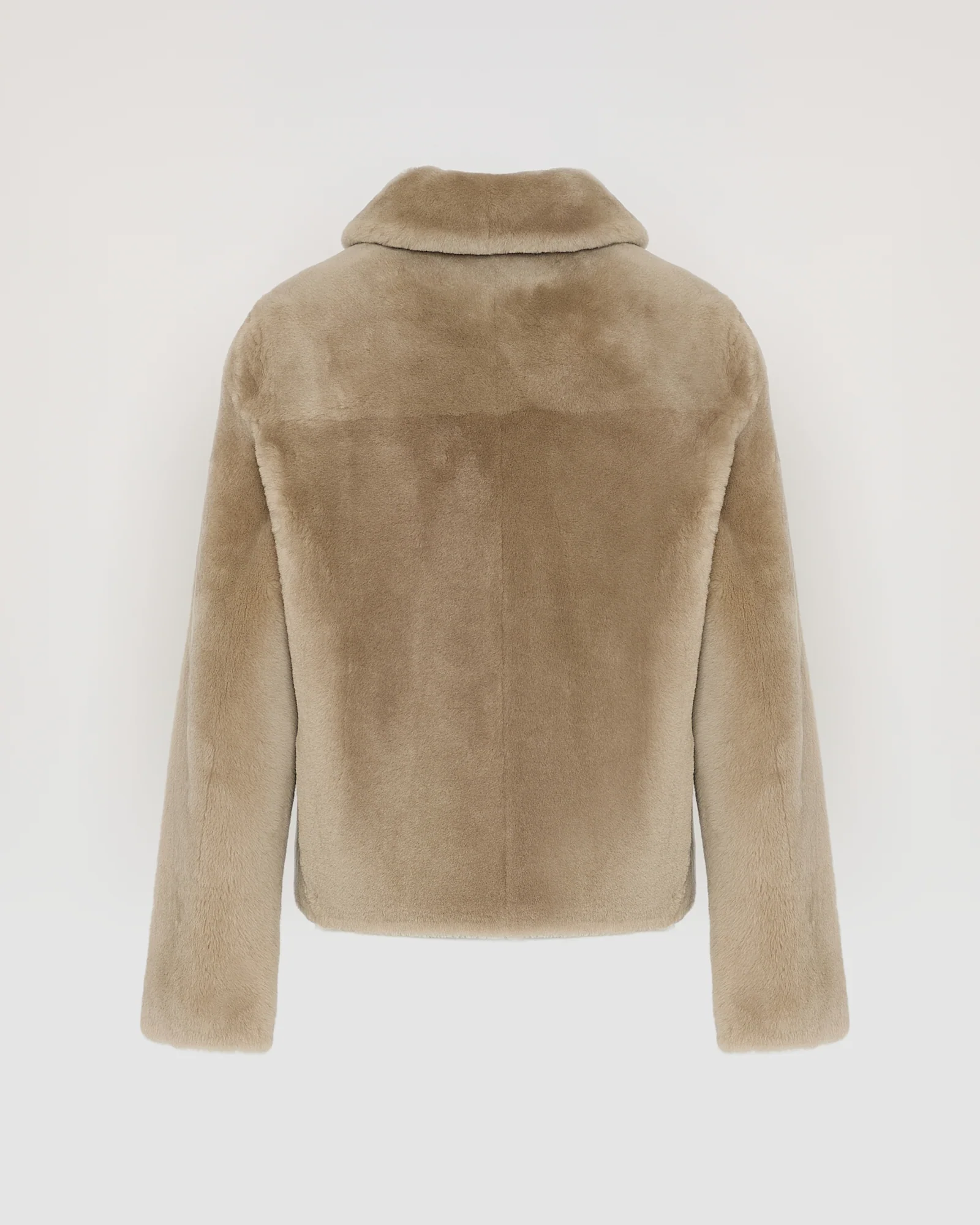 Short jacket in merino lambskin - Image 6