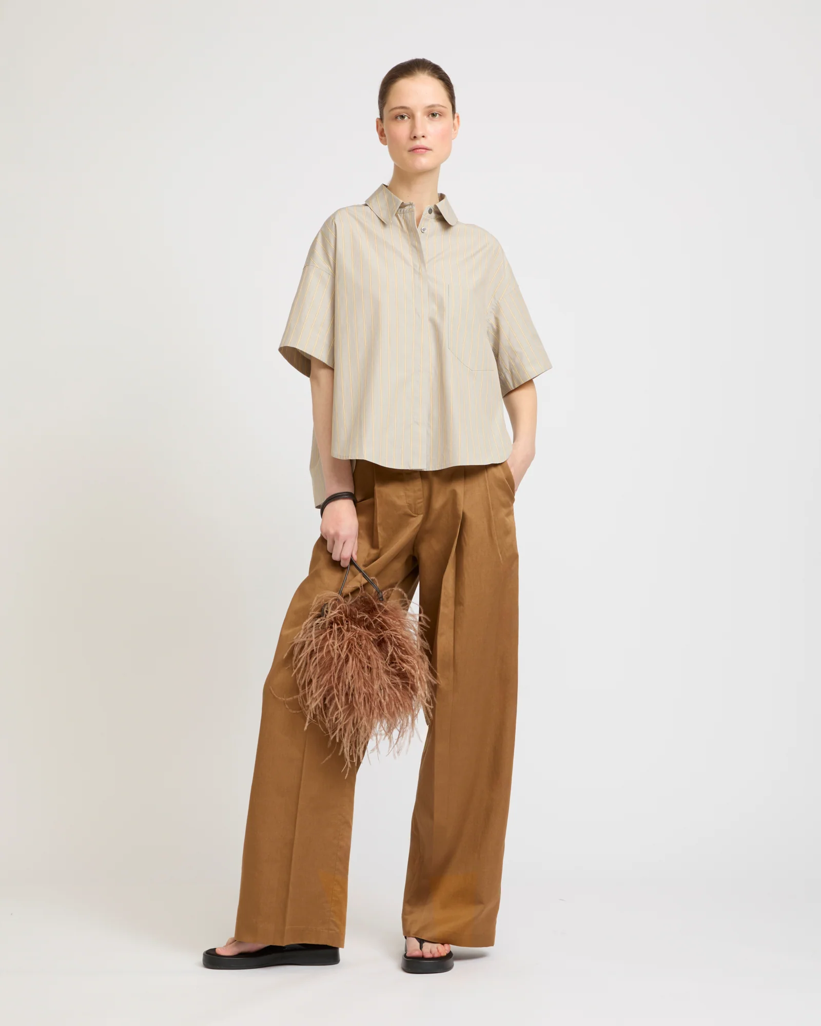 Short sleeve poplin shirt - Image 2