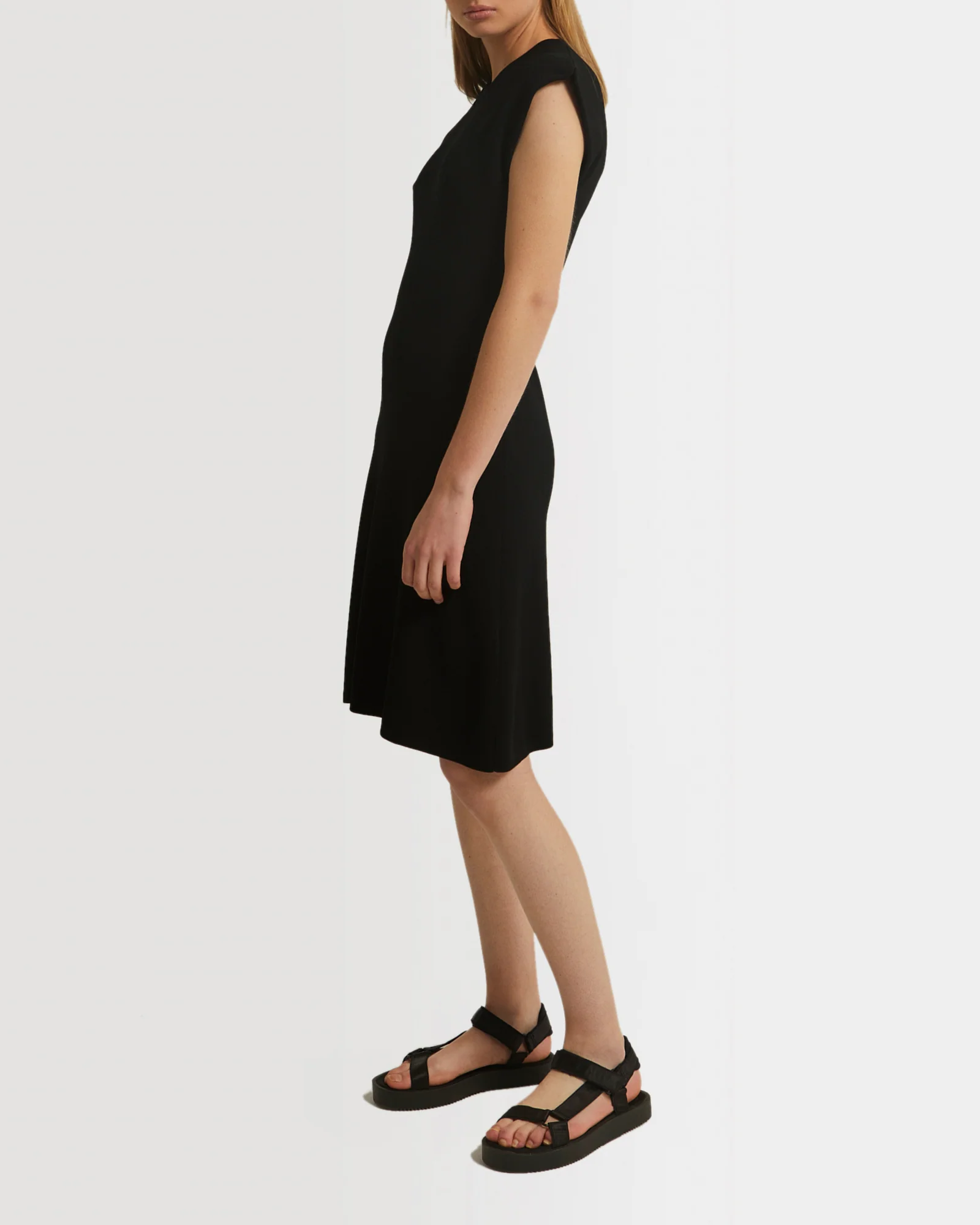 Sleeveless stretch knit mini dress - Image 3