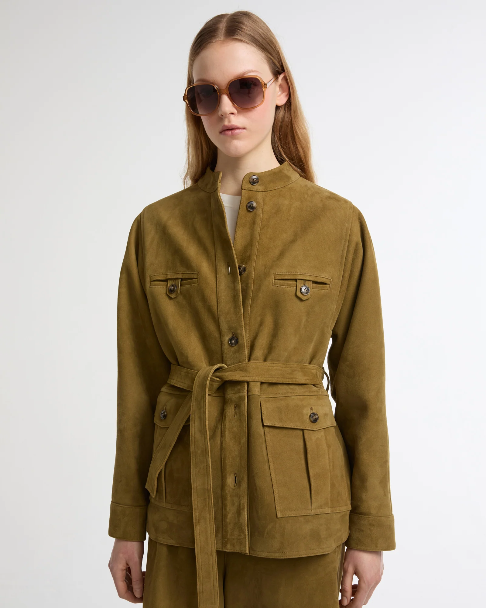 Suede calfskin safari jacket - Image 4