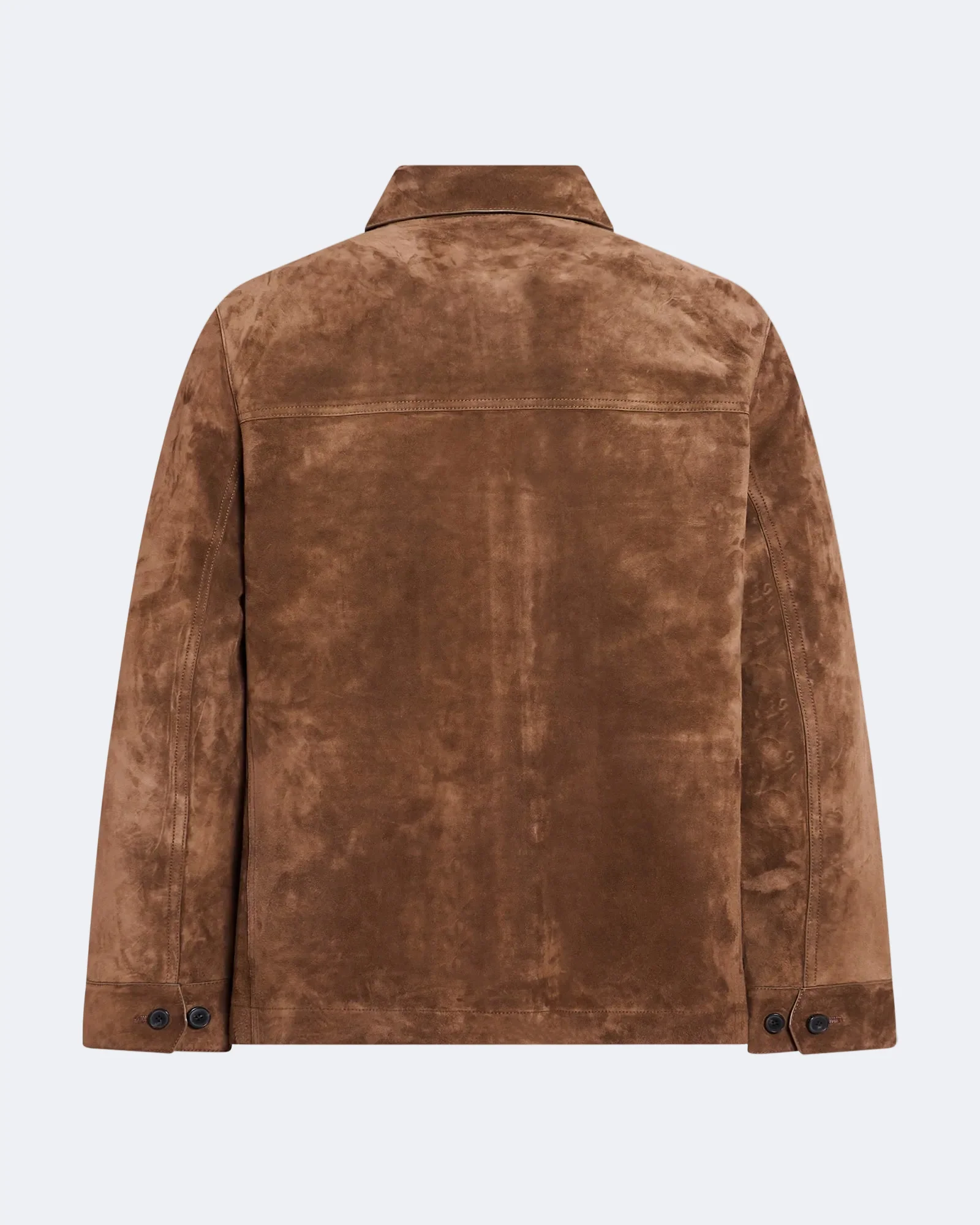 Suede-finish calfskin safari jacket - Image 6