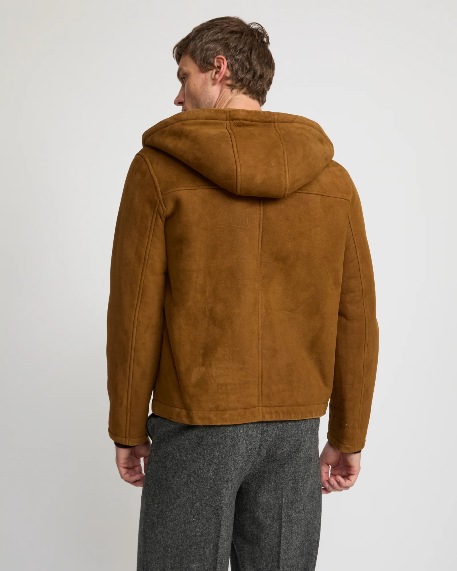 Suede lambskin shearling jacket - Image 4