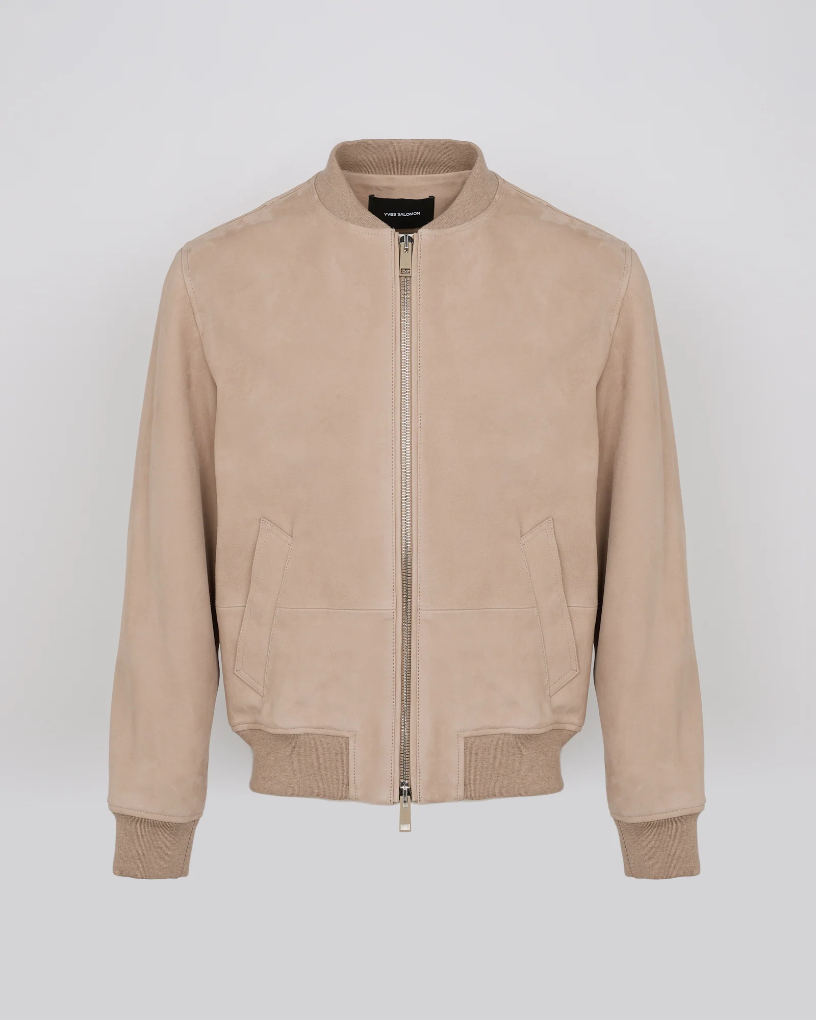 Suede leather varsity jacket - Image 4