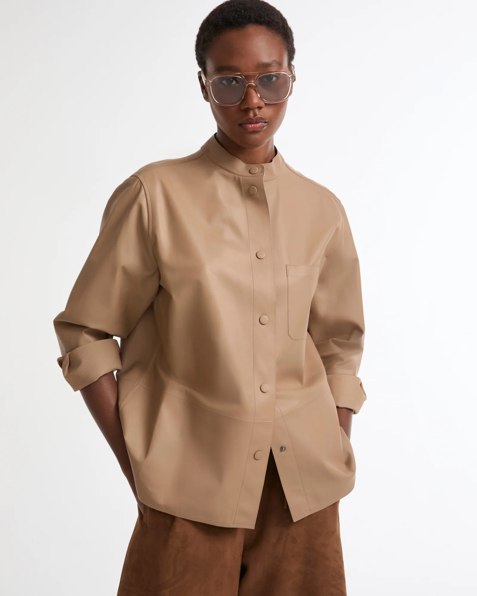 Supple lambskin shirt