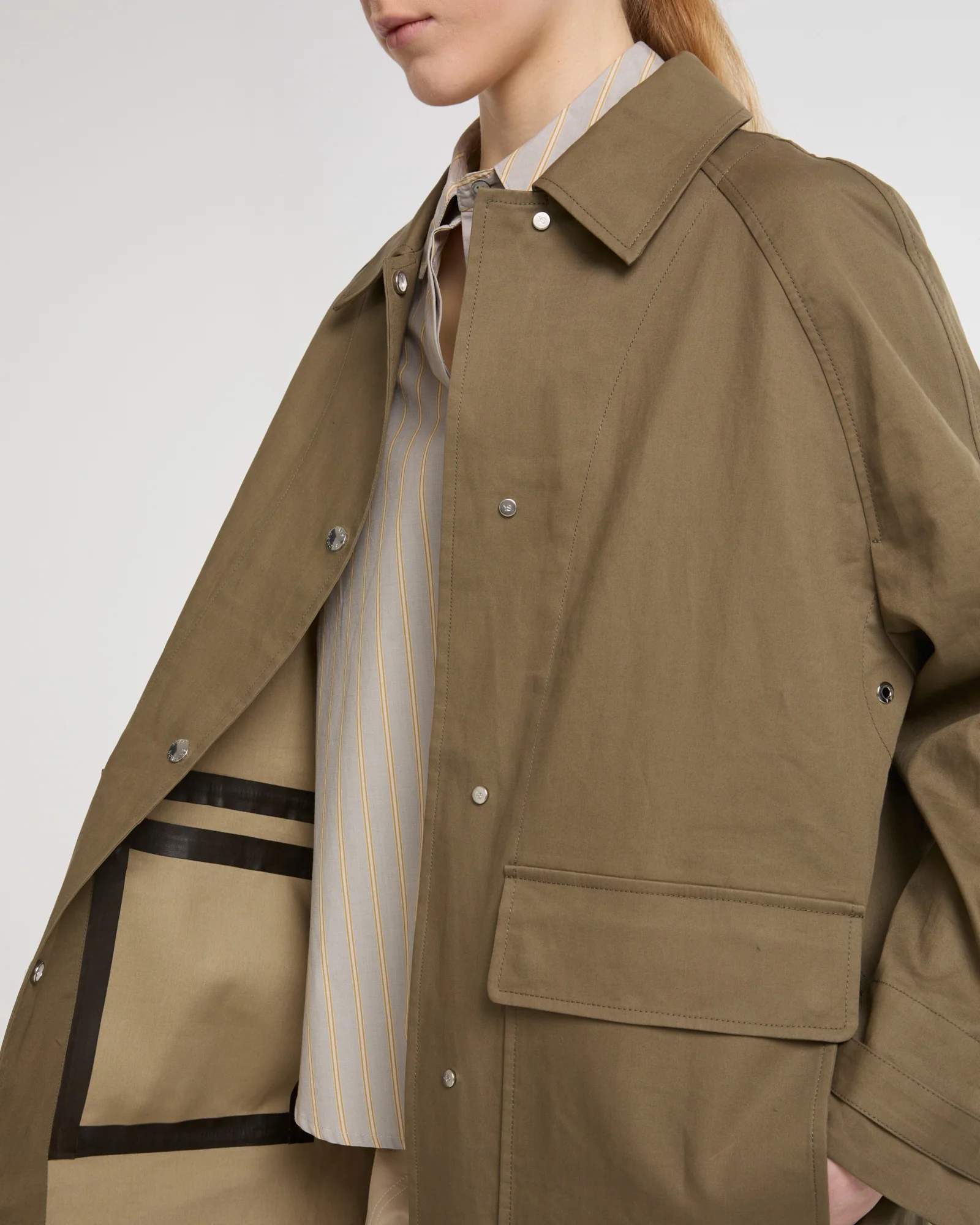 Two-tone double-sided cotton coat - Image 2