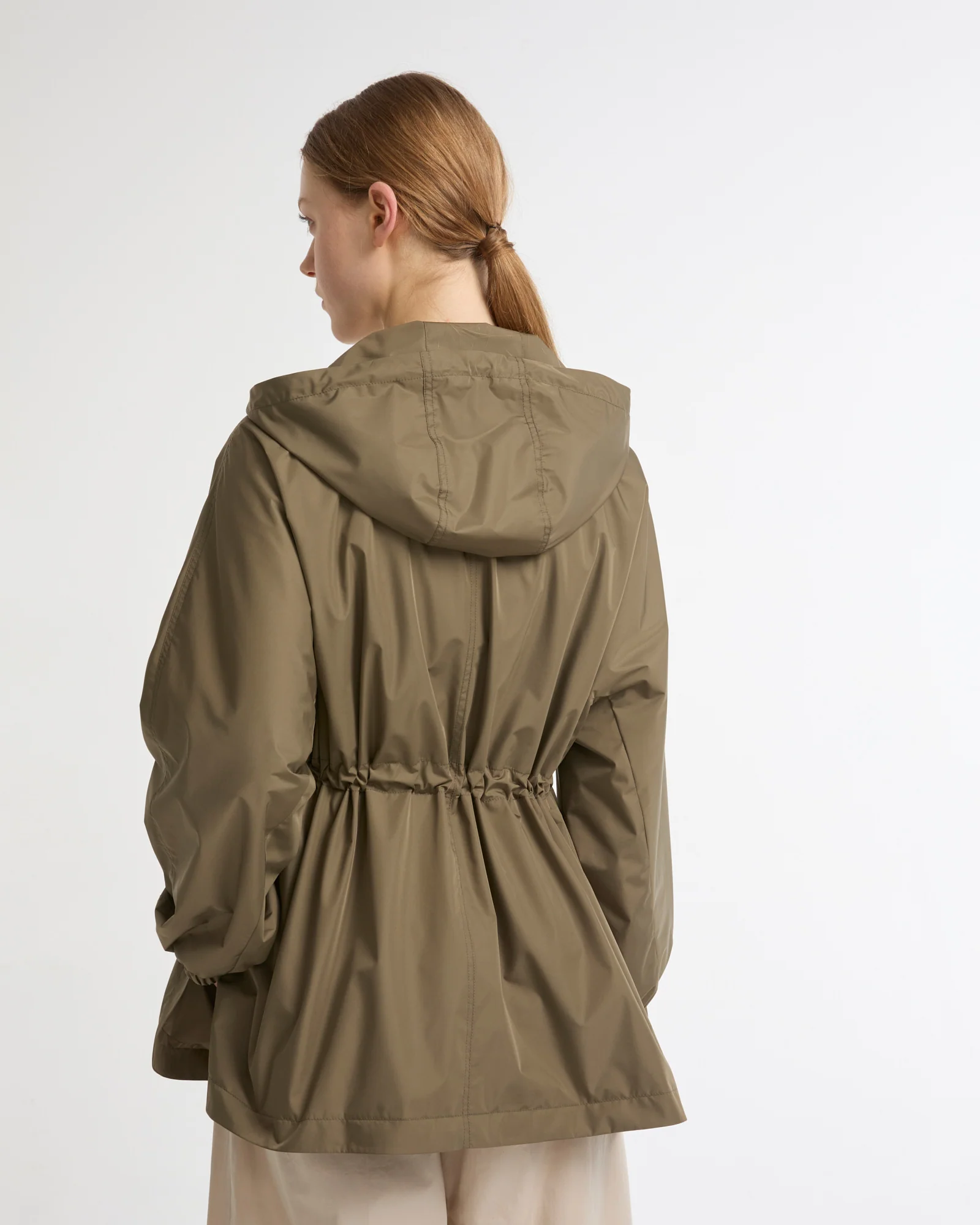 Waterproof technical fabric cape parka - Image 4
