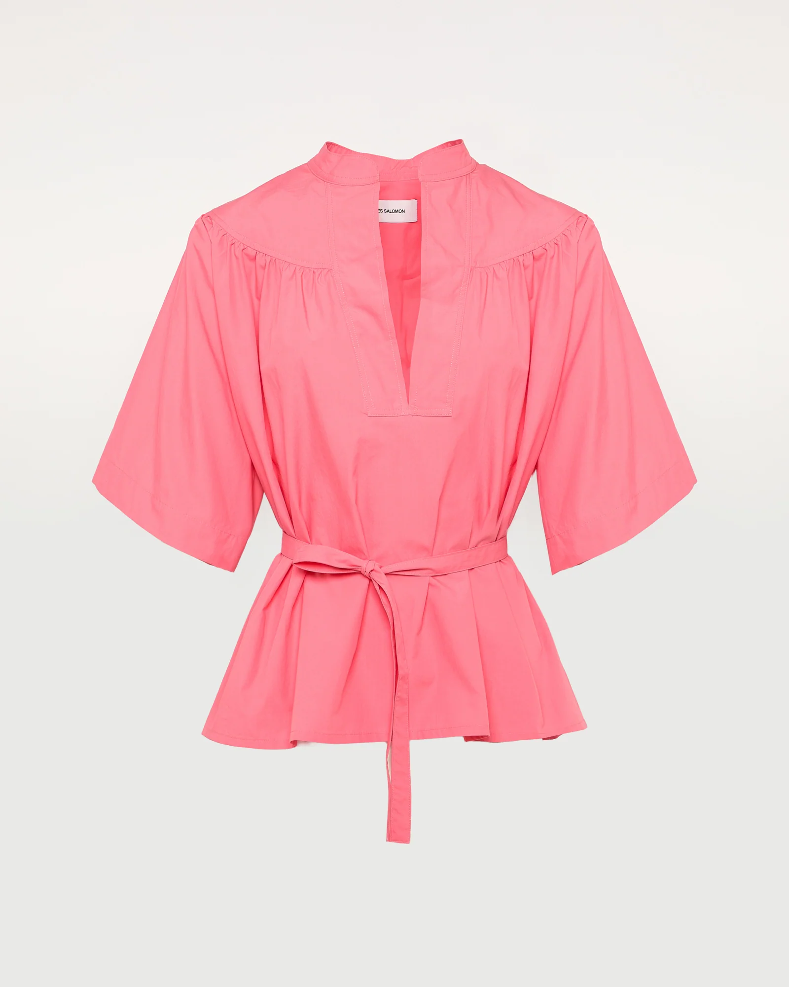Wide poplin blouse - Image 4