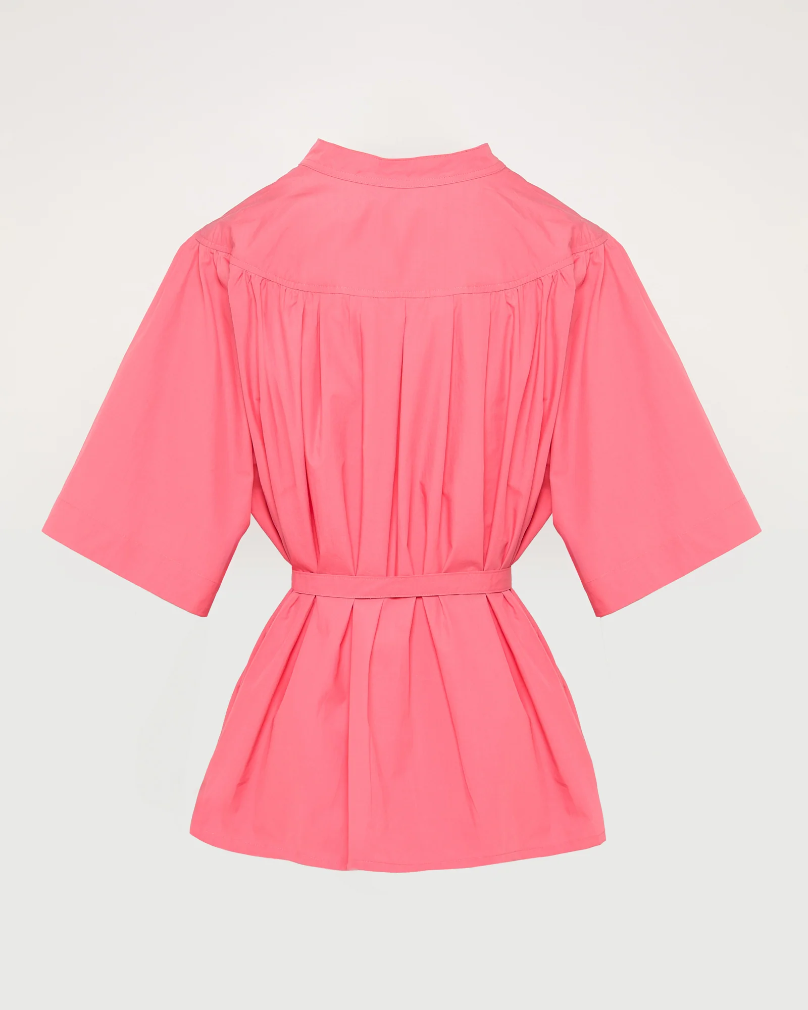Wide poplin blouse - Image 5