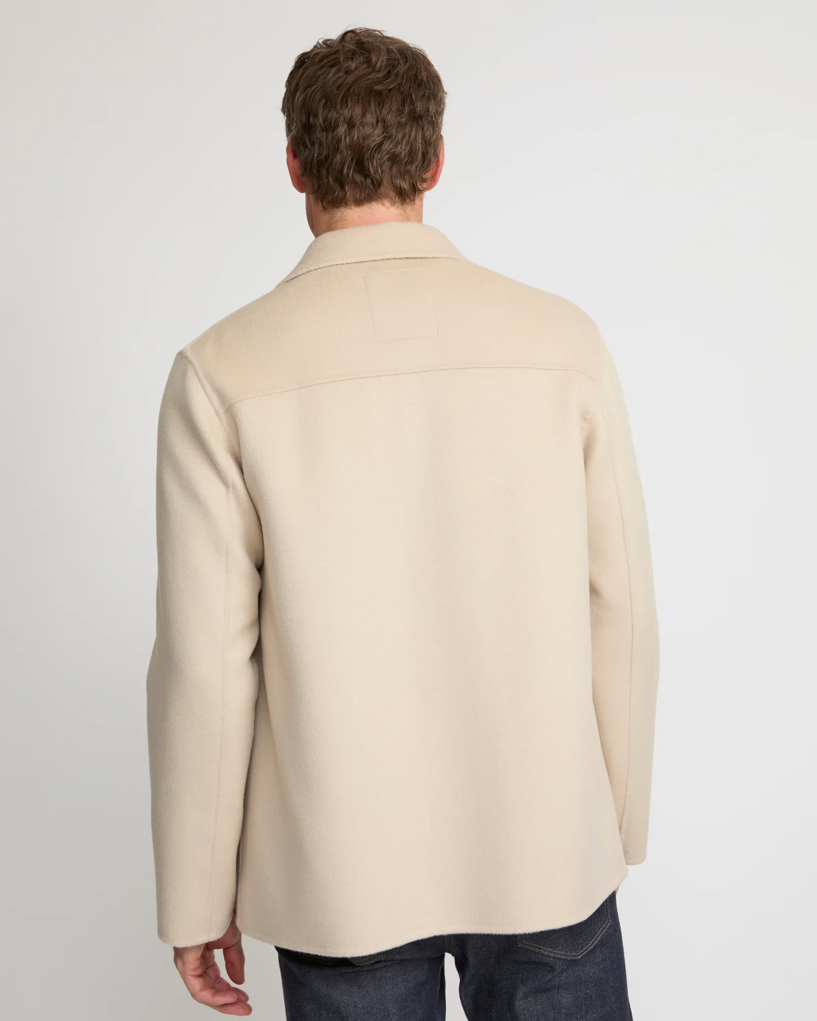 Workwear jacket in double-sided wool-cashmere fabric - Image 4