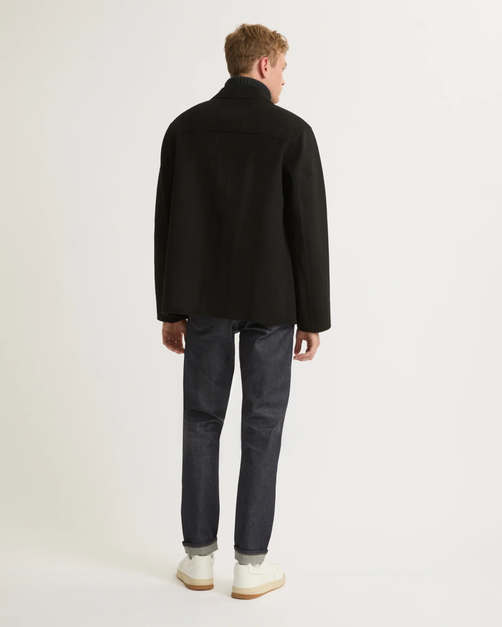 Workwear jacket in double-sided wool-cashmere fabric - Image 4