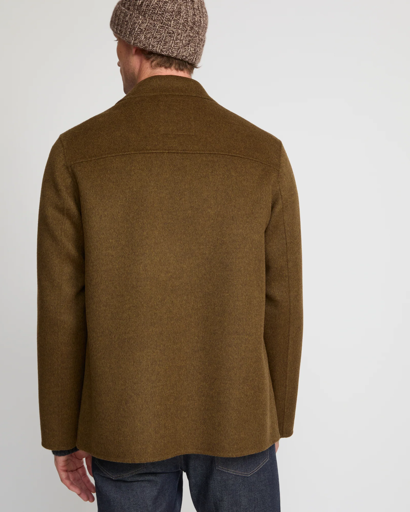 Workwear jacket in double-sided wool-cashmere fabric - Image 4